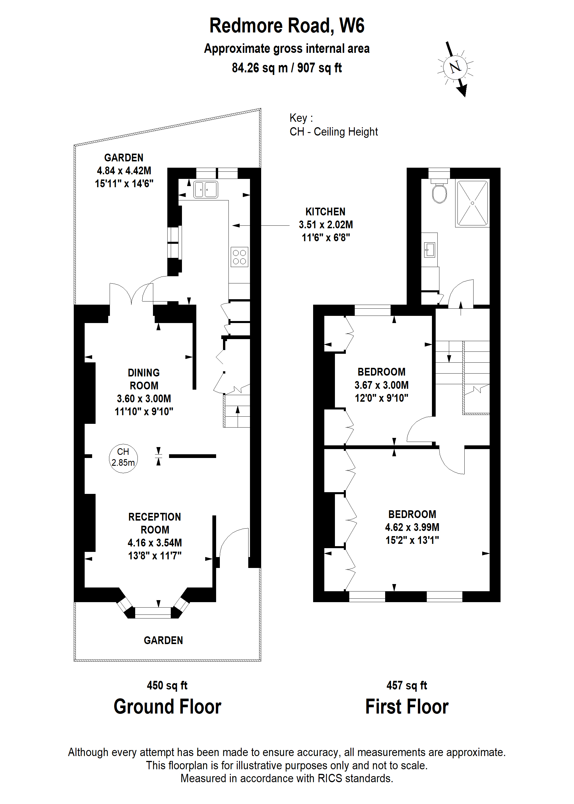 25, Redmore Road, London floorplan