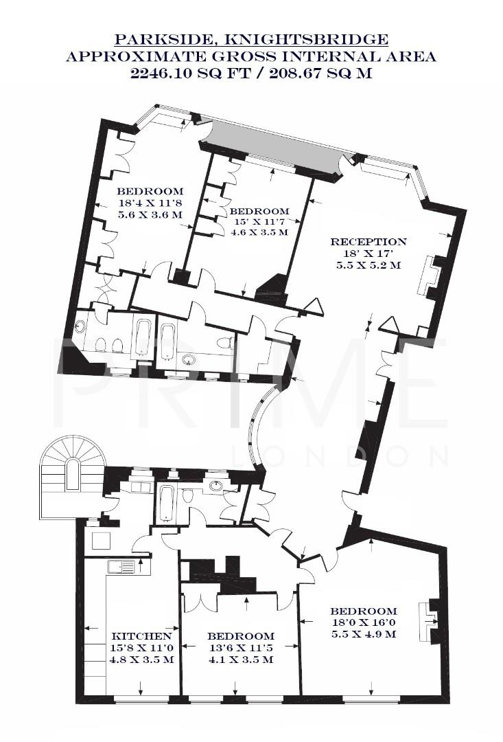 16, Parkside, Knightsbridge floorplan