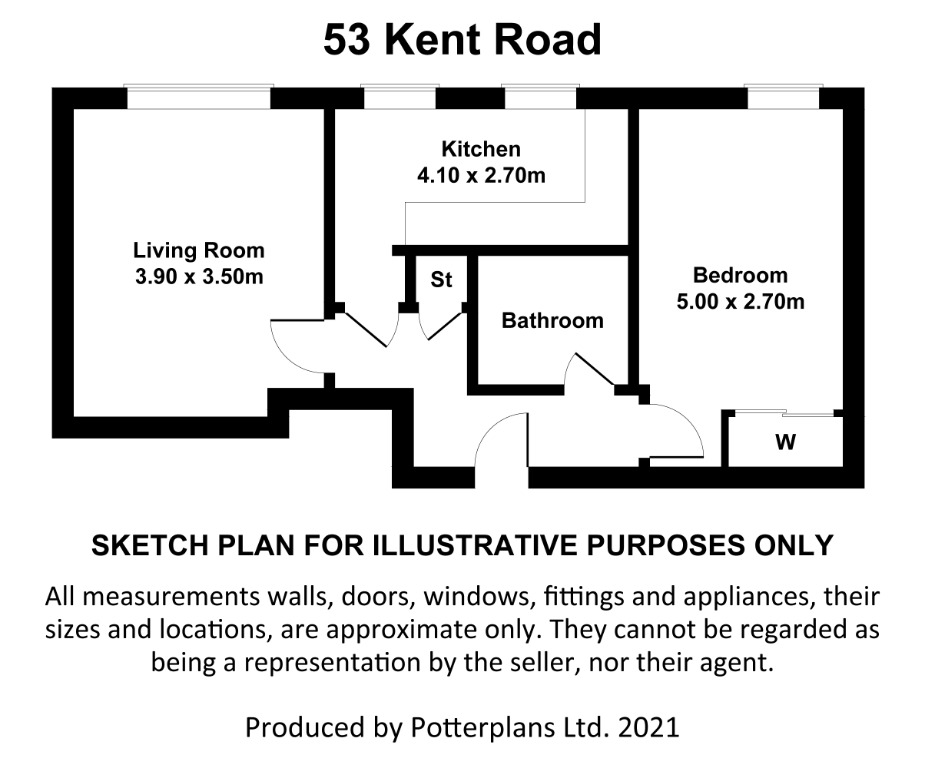 Flat 23, 53, Kent Road, Glasgow floorplan