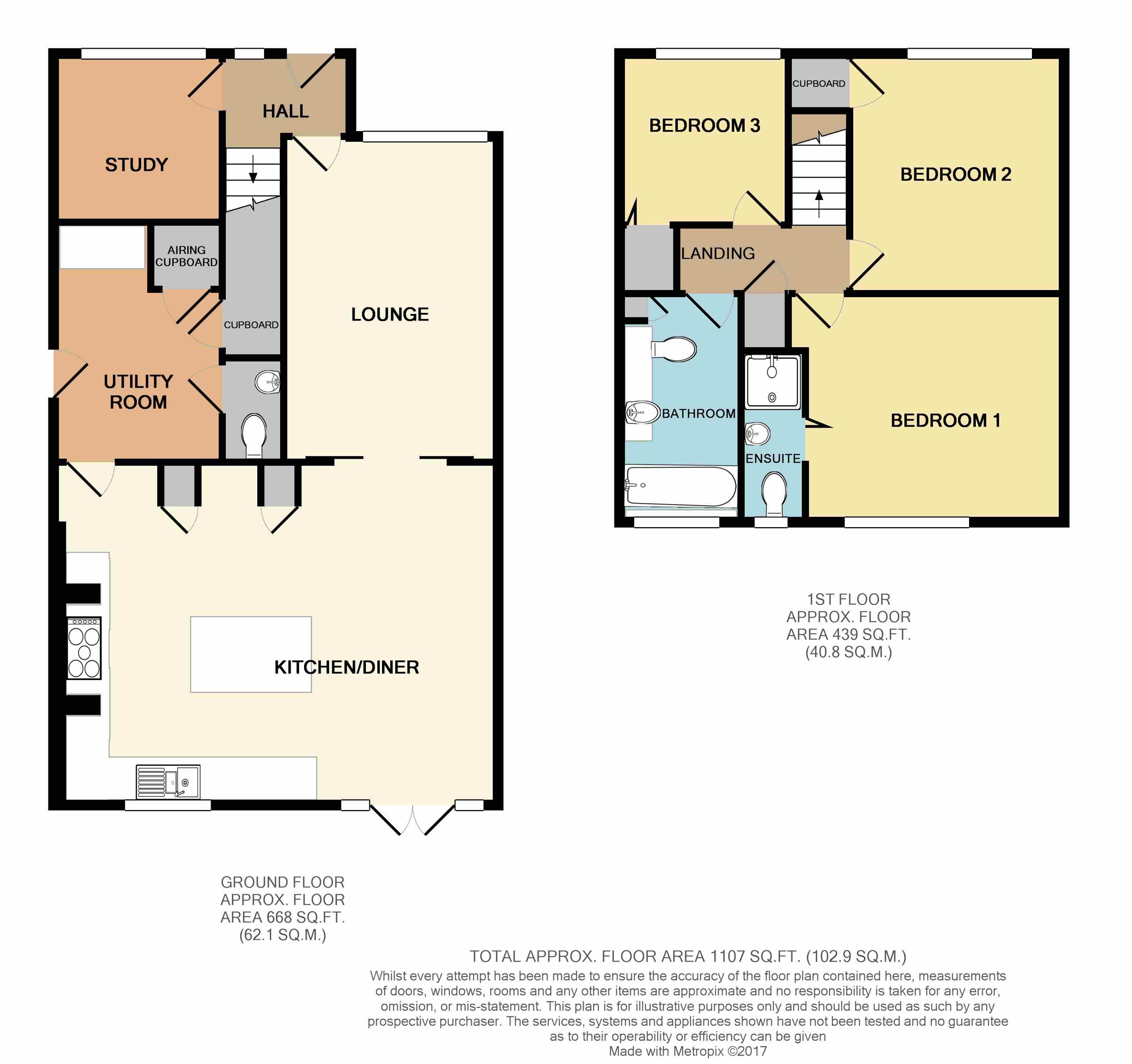 21, Boot Lane, Biggleswade floorplan