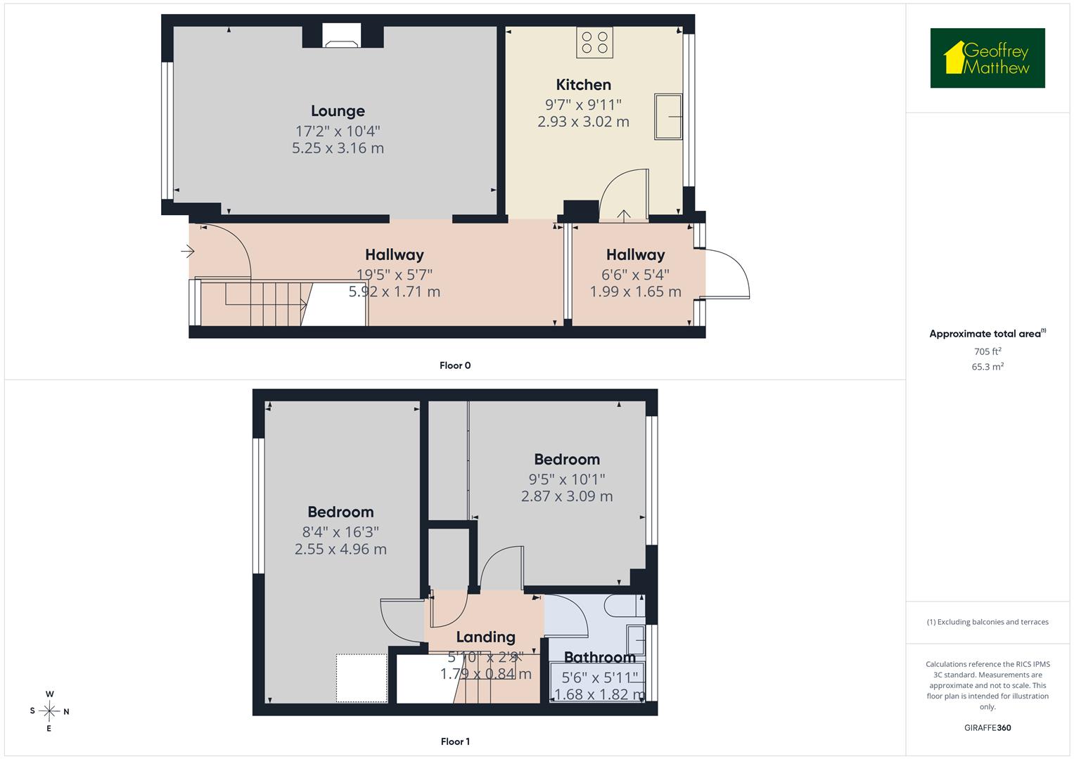 257, Rundells, Harlow floorplan