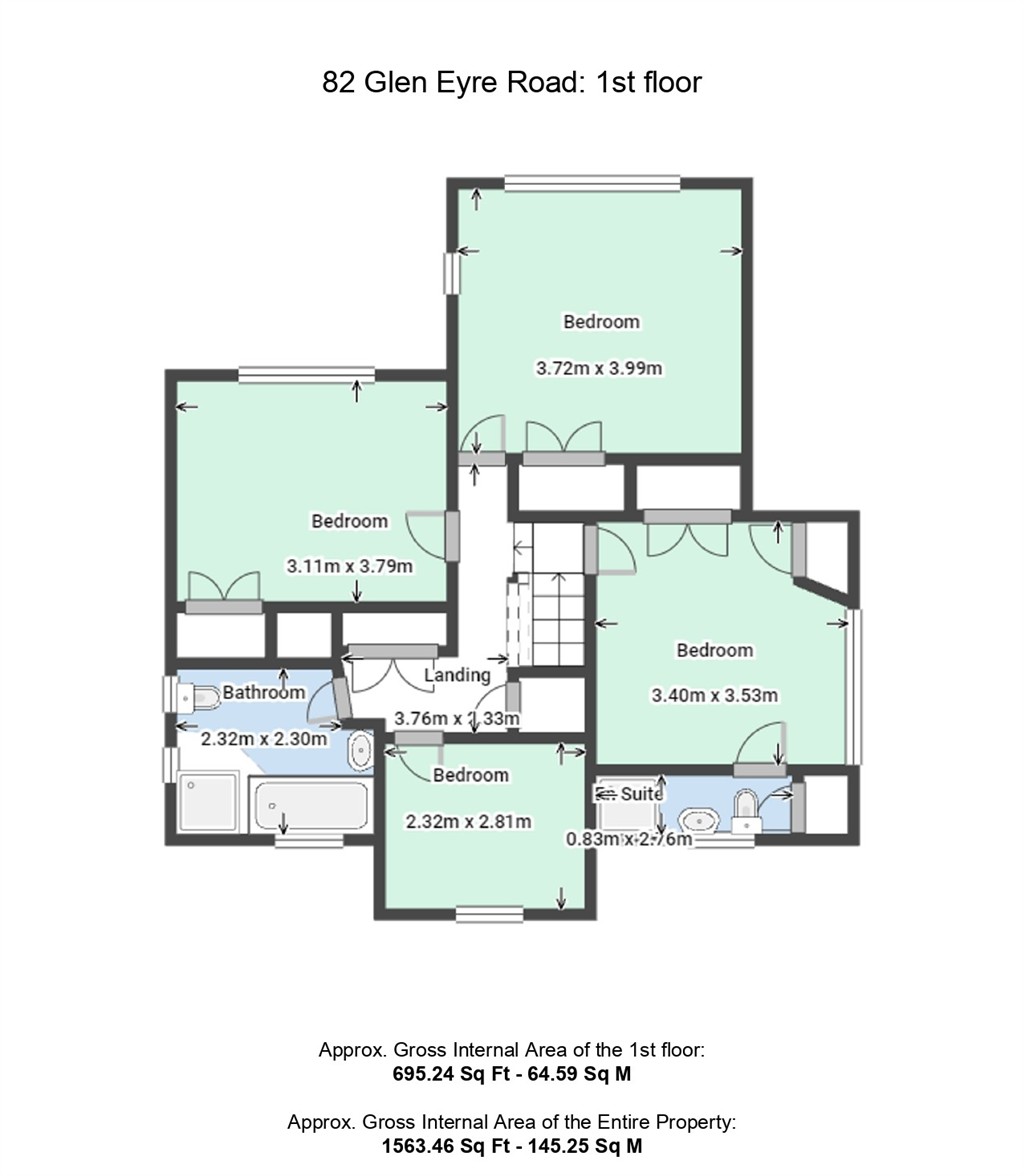 82, Glen Eyre Road, SOUTHAMPTON floorplan