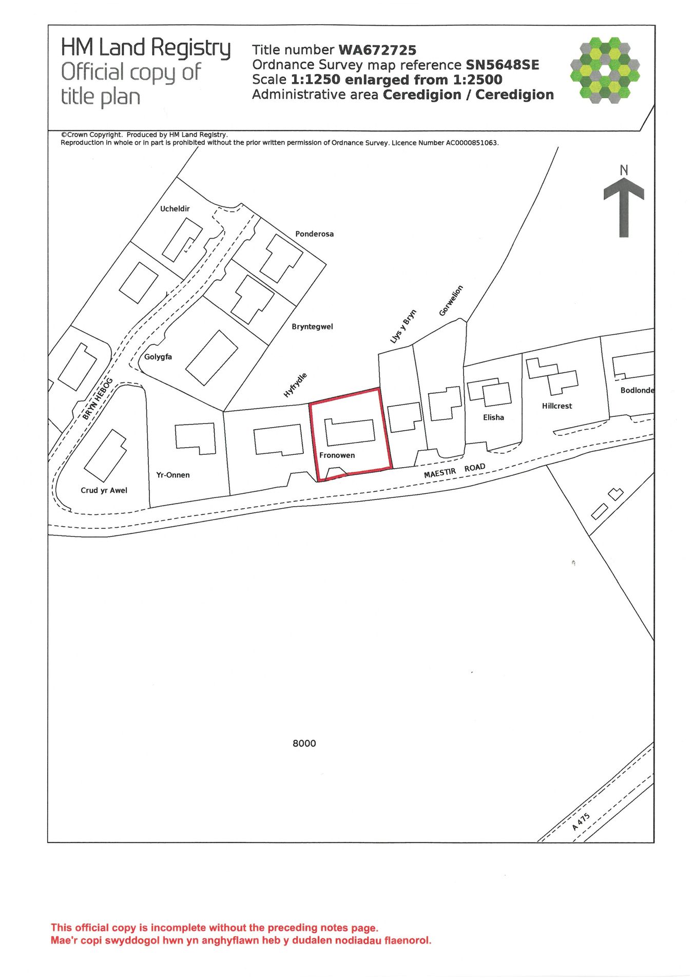 Maestir Road, Lampeter floorplan