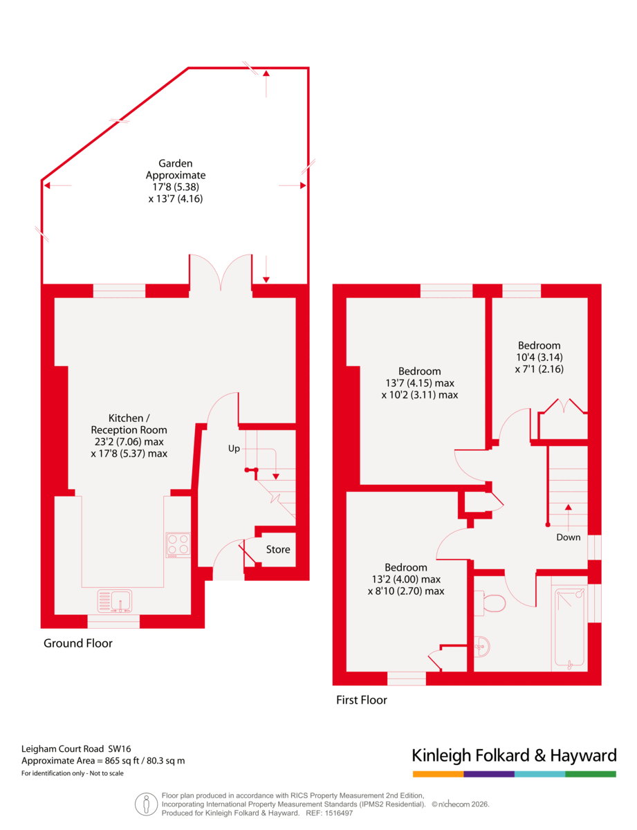 Flat 1 Albans Close, 14, Leigham Court Road, Streatham Hill, London floorplan