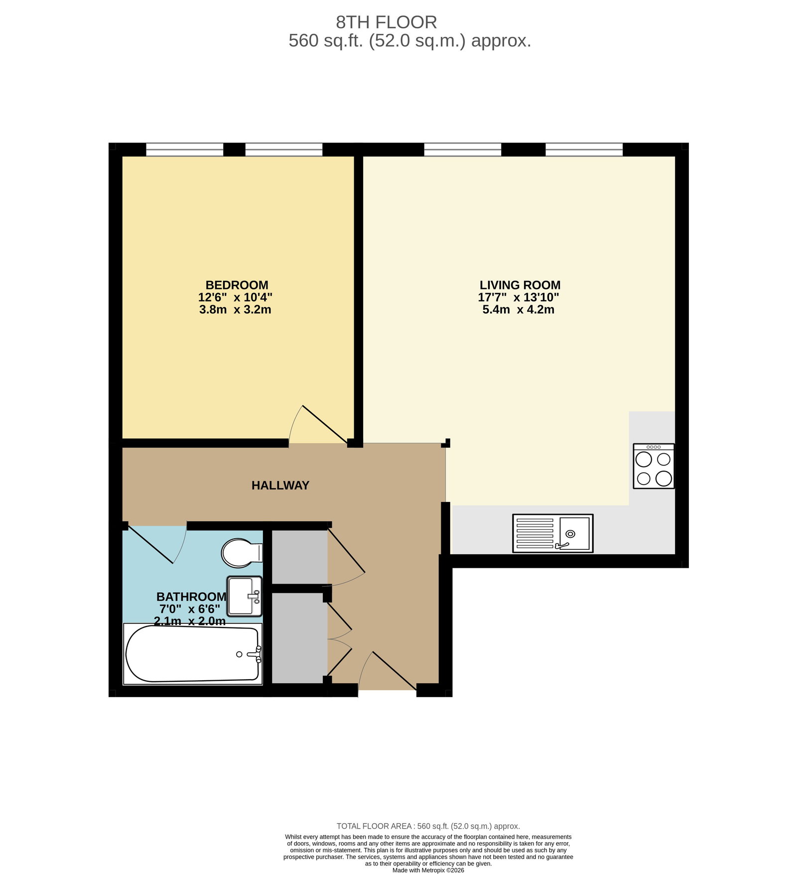 Apartment 606 Carding Building, 42 Whitworth Street, Manchester floorplan