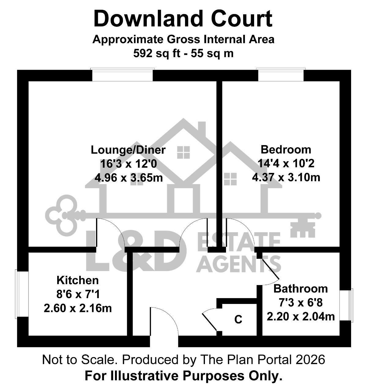 1, Downlands Court, Browning Road, Luton floorplan