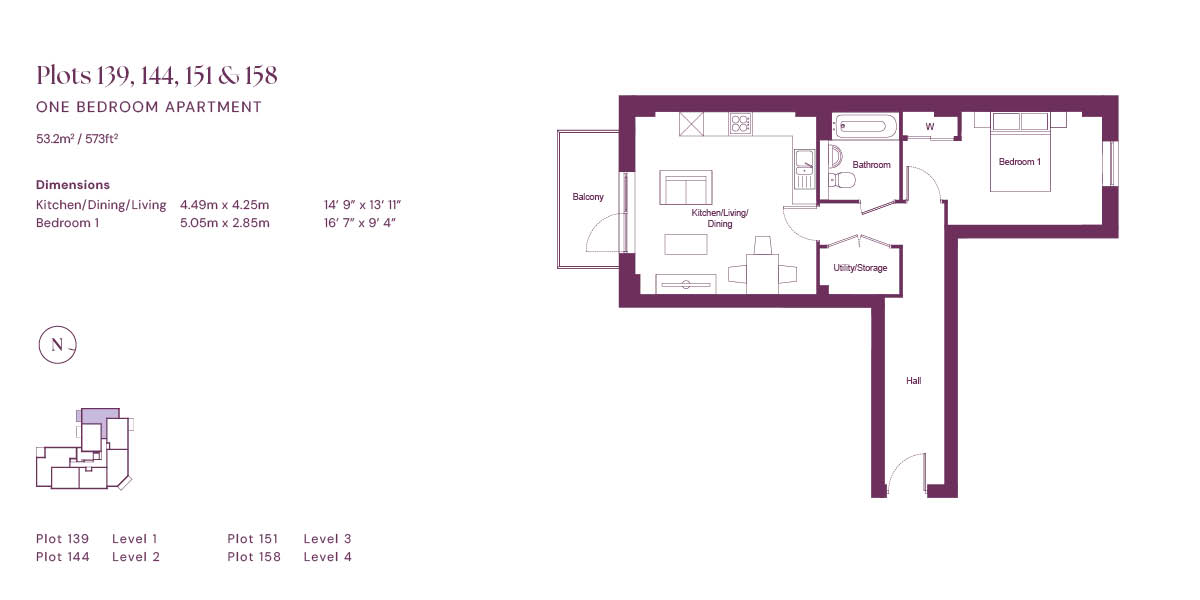 Plot 158 Block B2, Albert Road, Barnet floorplan