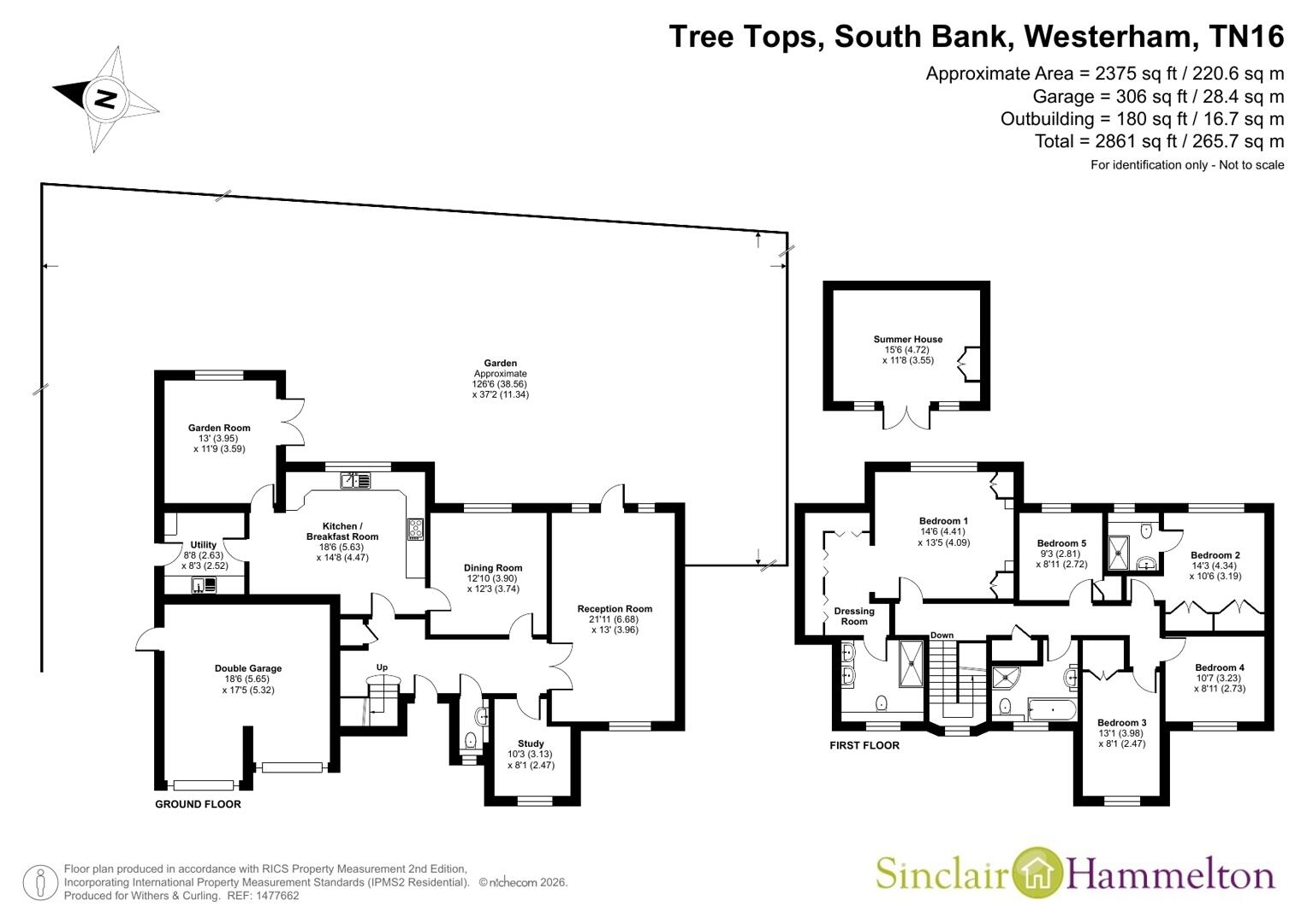 Tree Tops, South Bank, Westerham floorplan