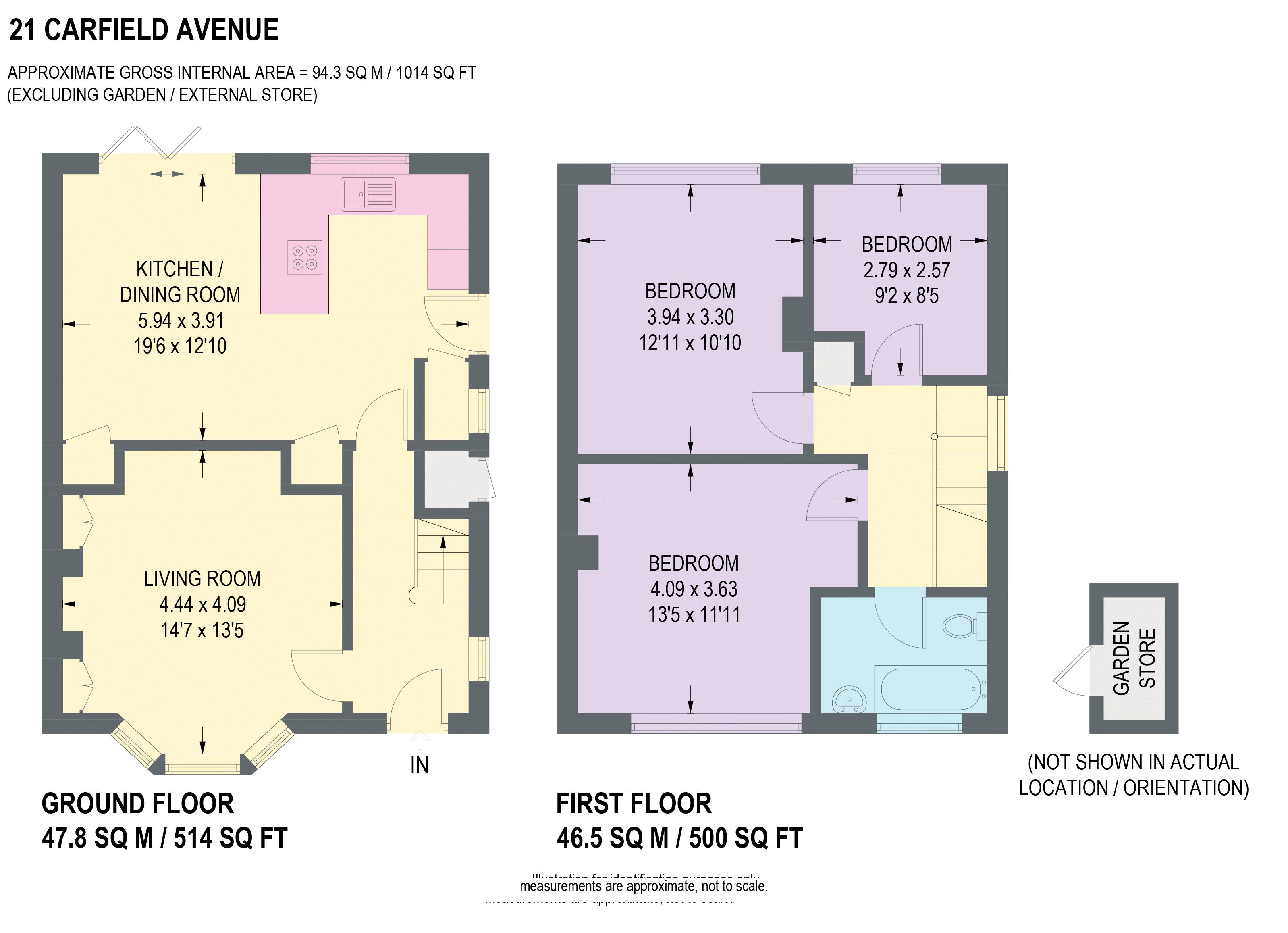 Carfield Avenue, Sheffield floorplan