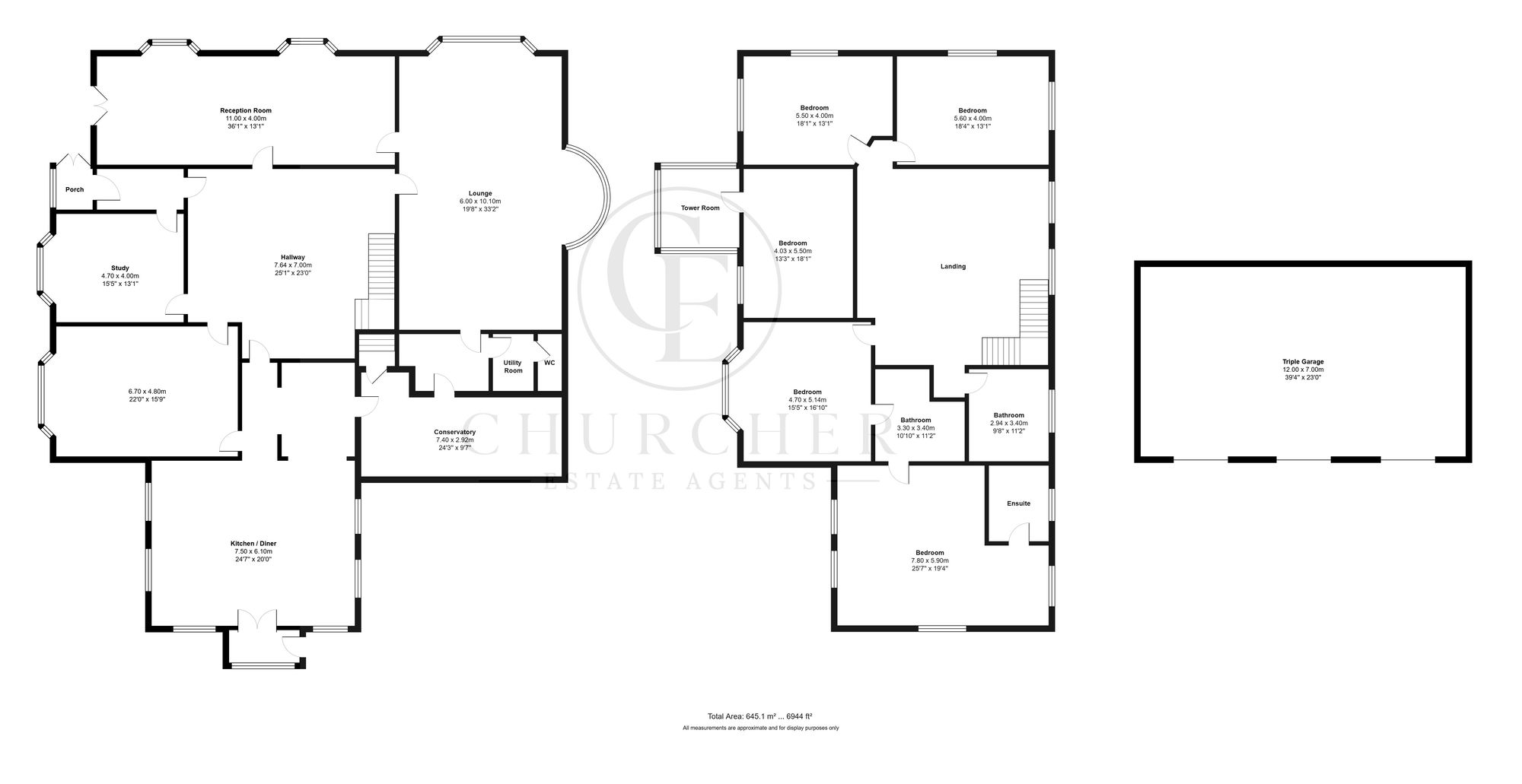 1 Lulworth Road, Southport floorplan