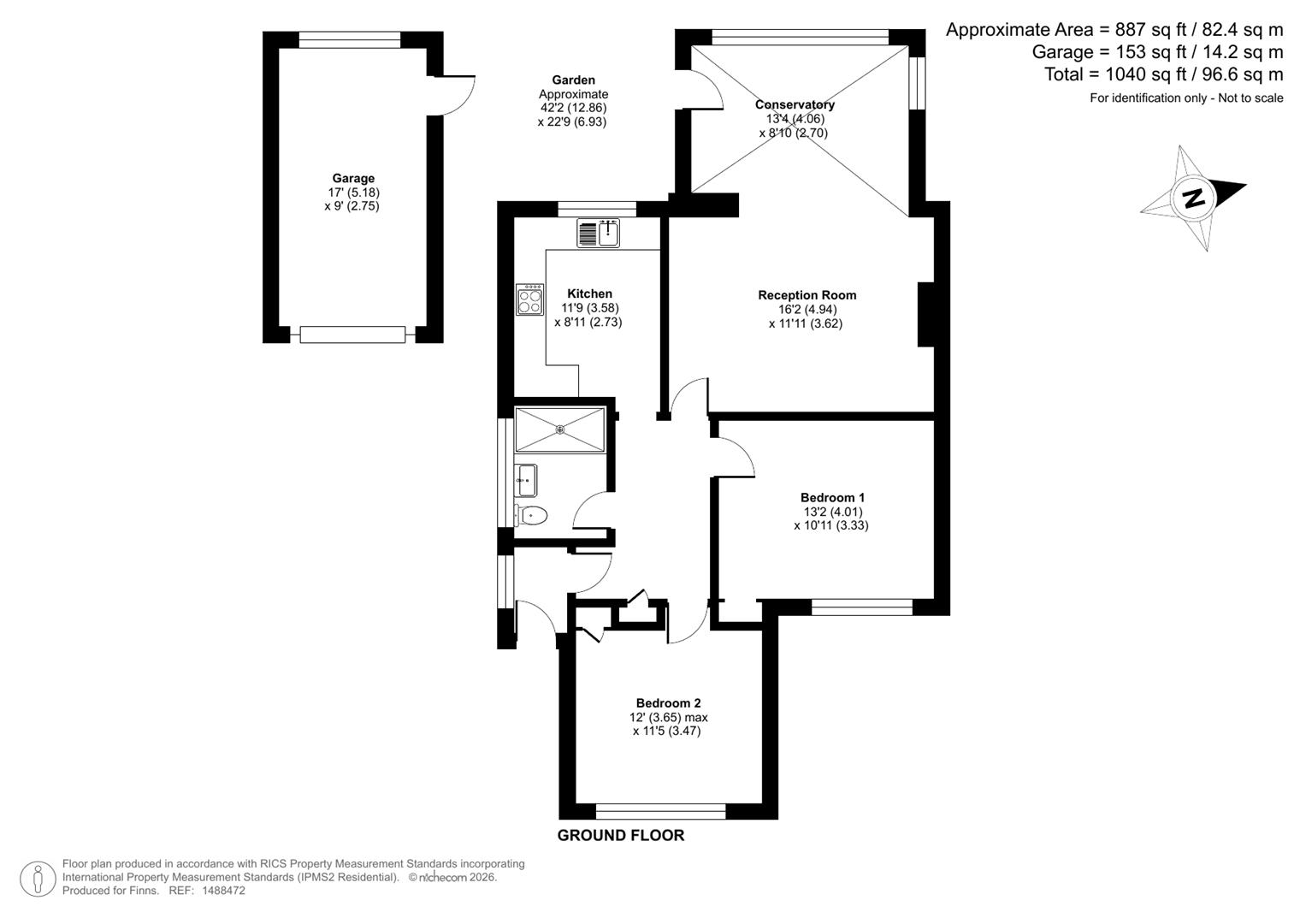 12, Temple Way, Deal floorplan