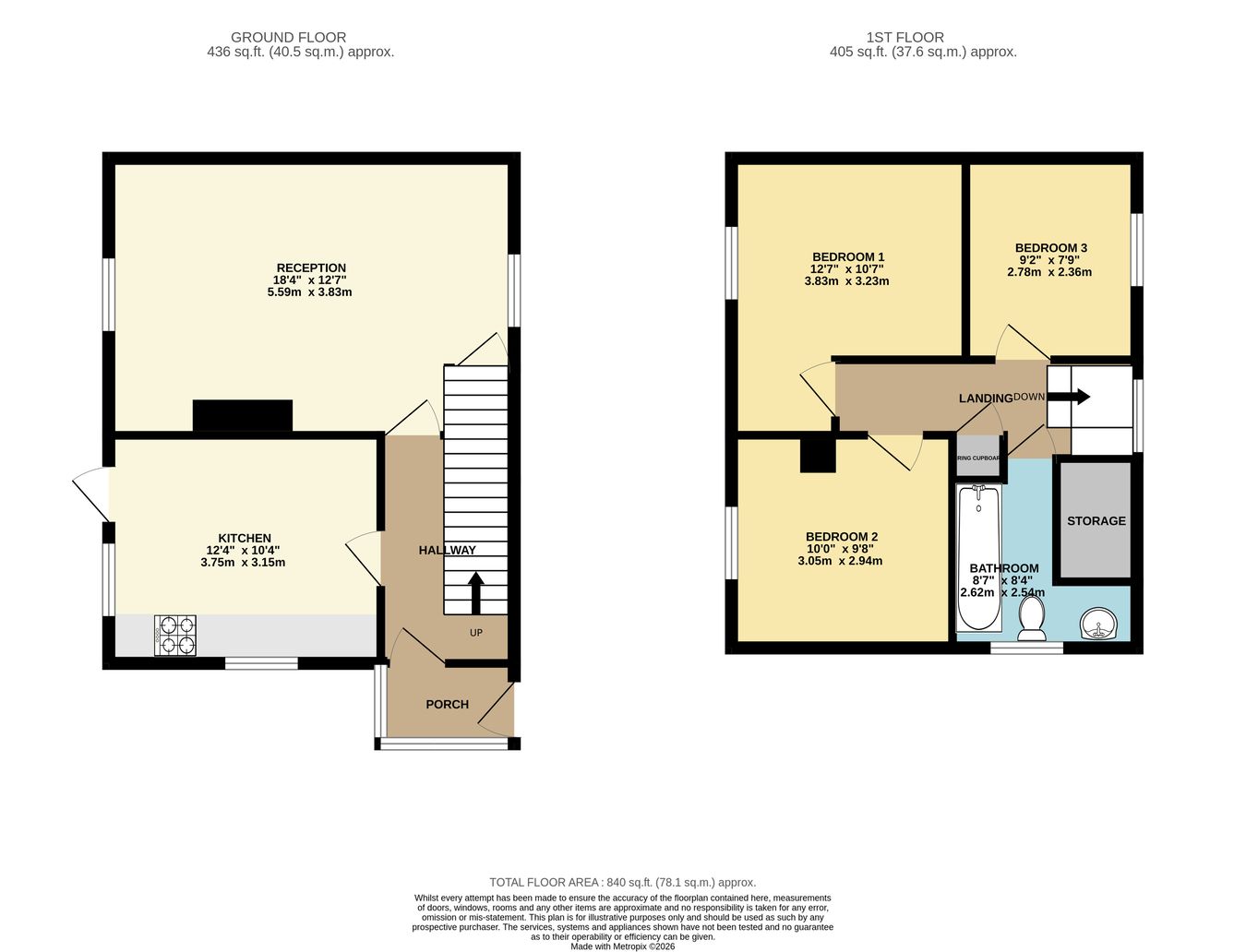 217, Galmington Road, Taunton floorplan