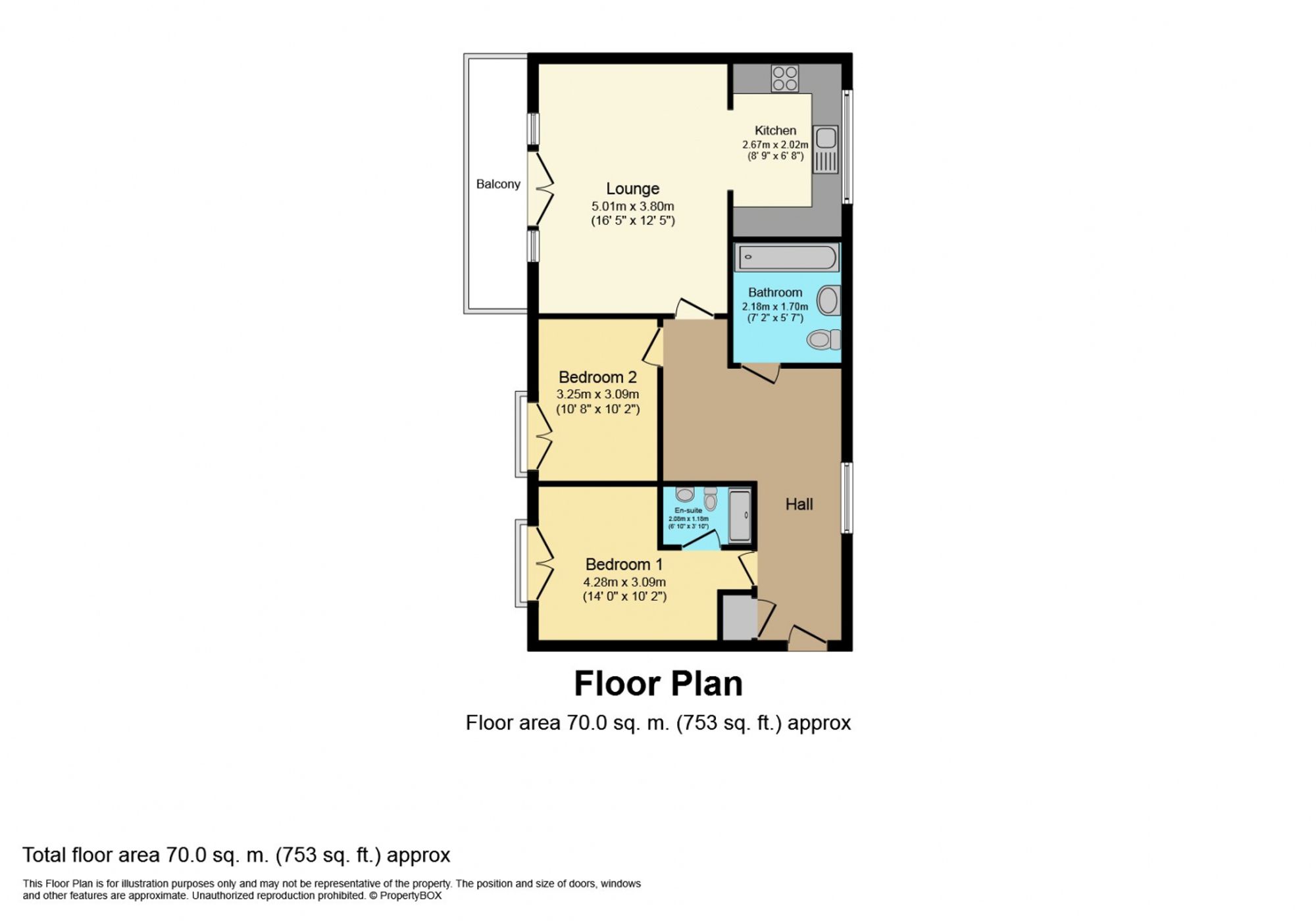 Flat 8, Murston House, Rochester floorplan