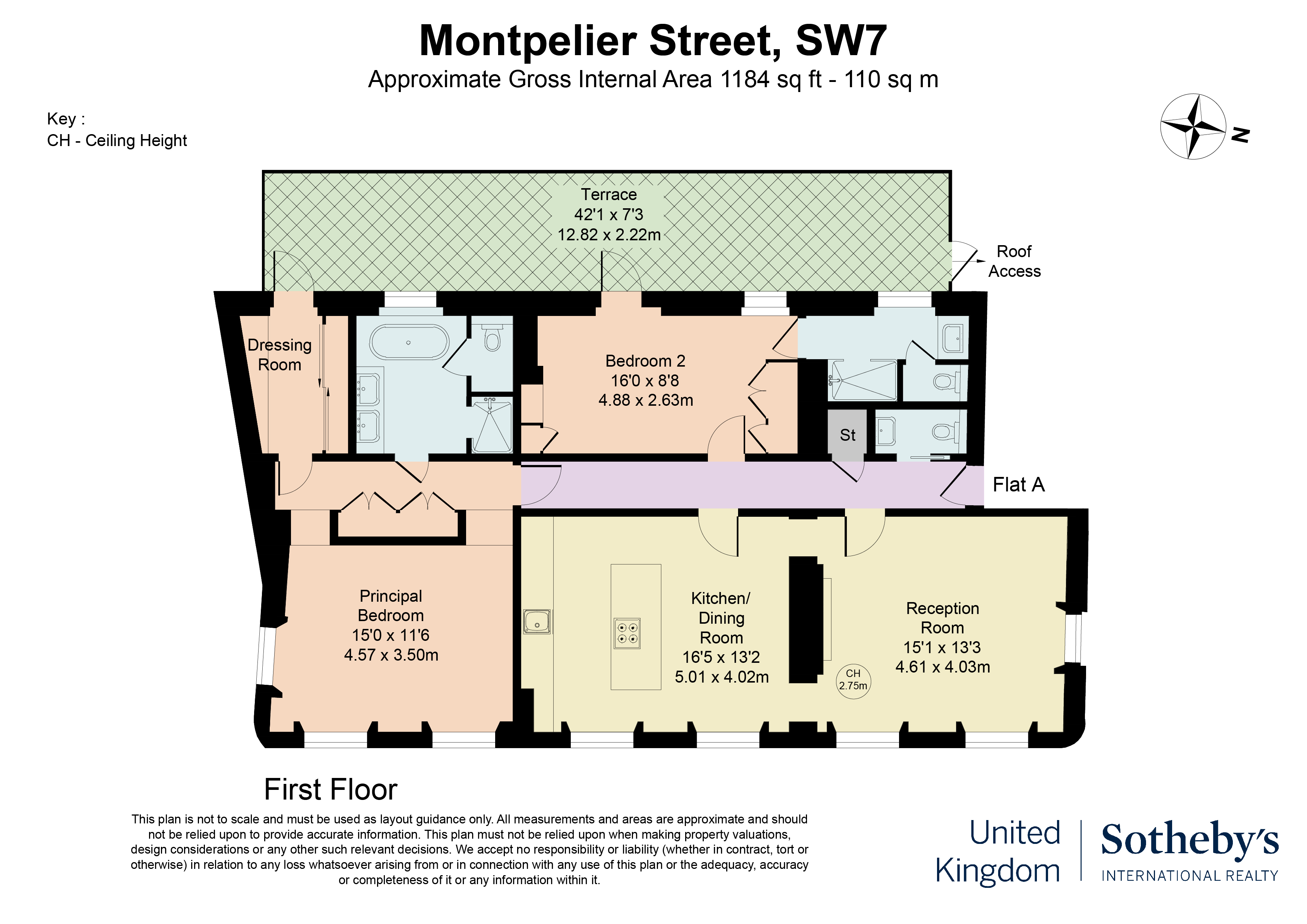 1, 13-17 Montpelier Street, London floorplan