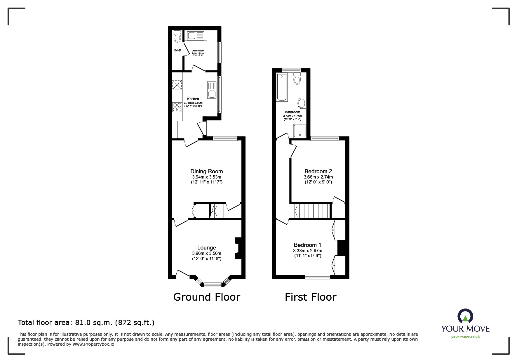 34, Queen Street, Swadlincote floorplan