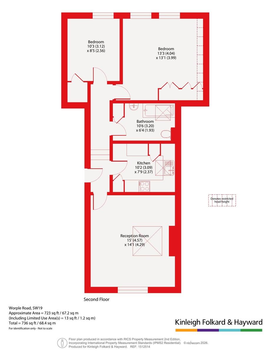 Flat 7, 91, Worple Road, London floorplan
