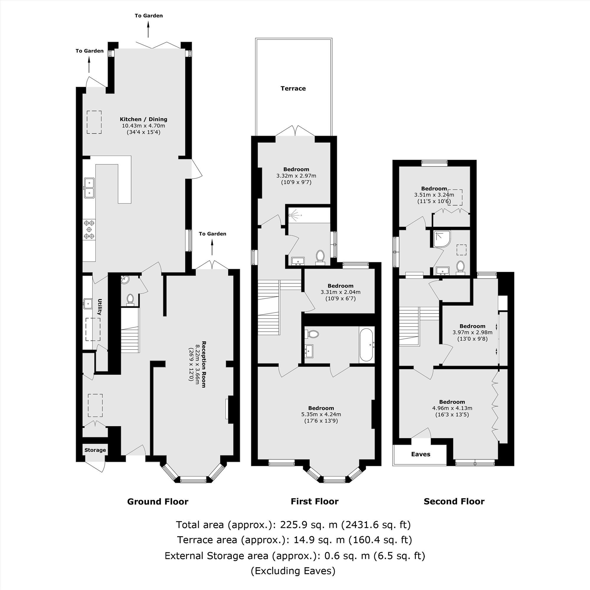 19, Homefield Road, London floorplan