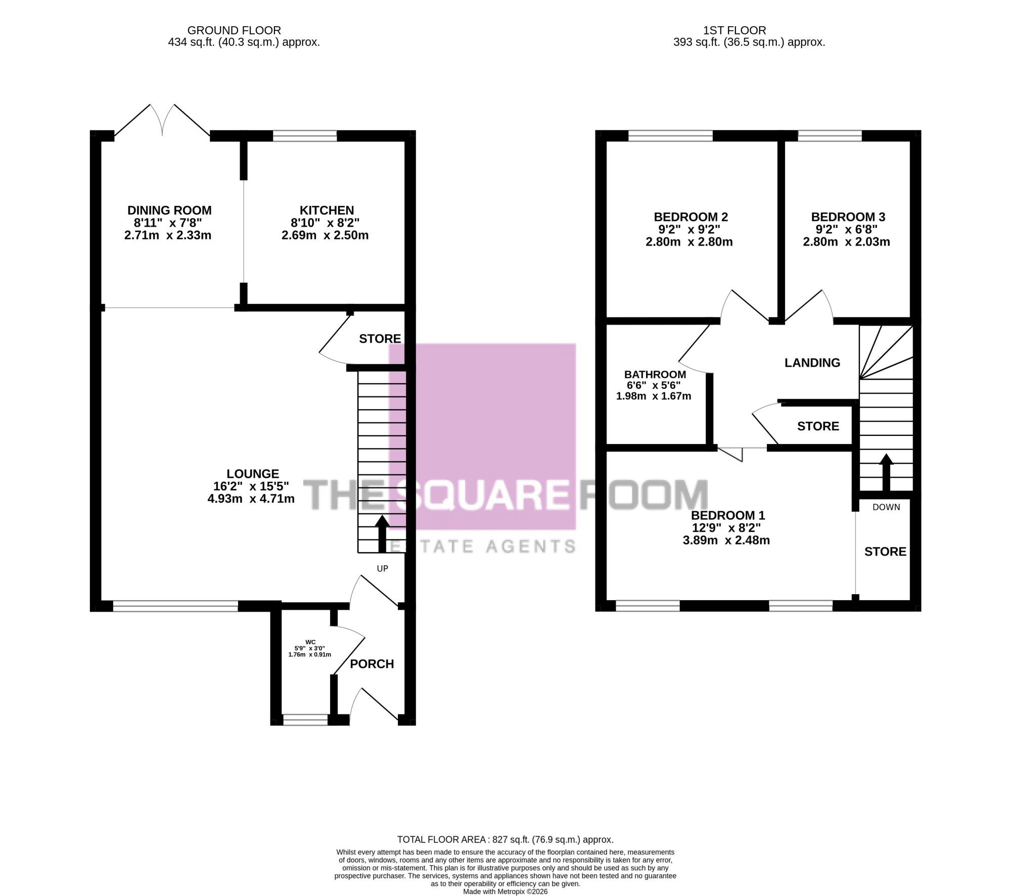 1, Langdale Gardens, Blackpool floorplan