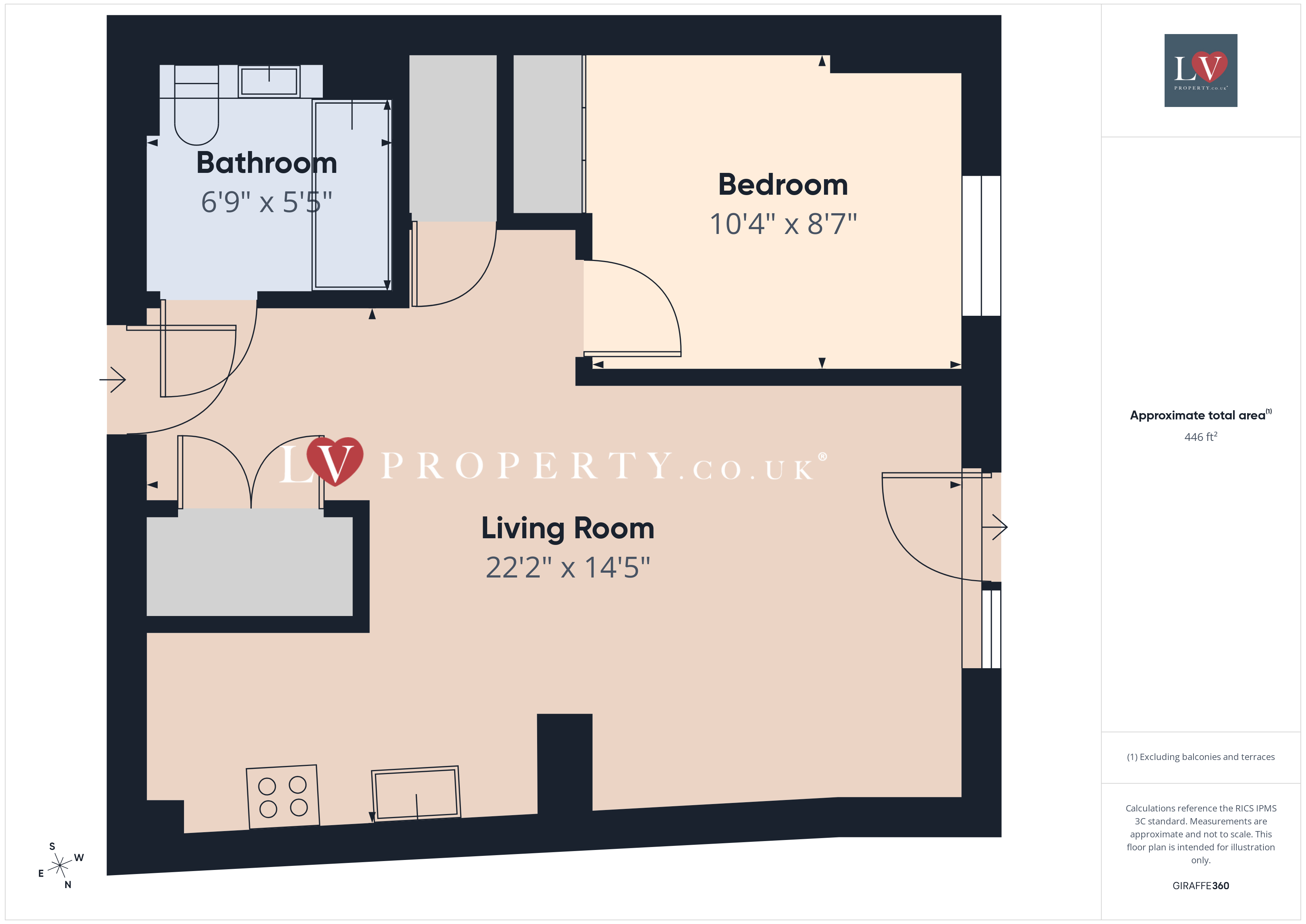 Apartment 218, 3, Griffiths Close, Birmingham floorplan