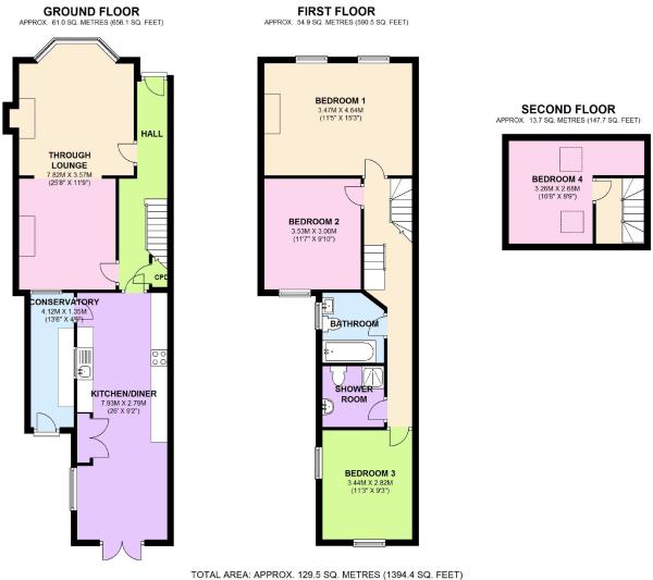 91, Plum Lane, London floorplan
