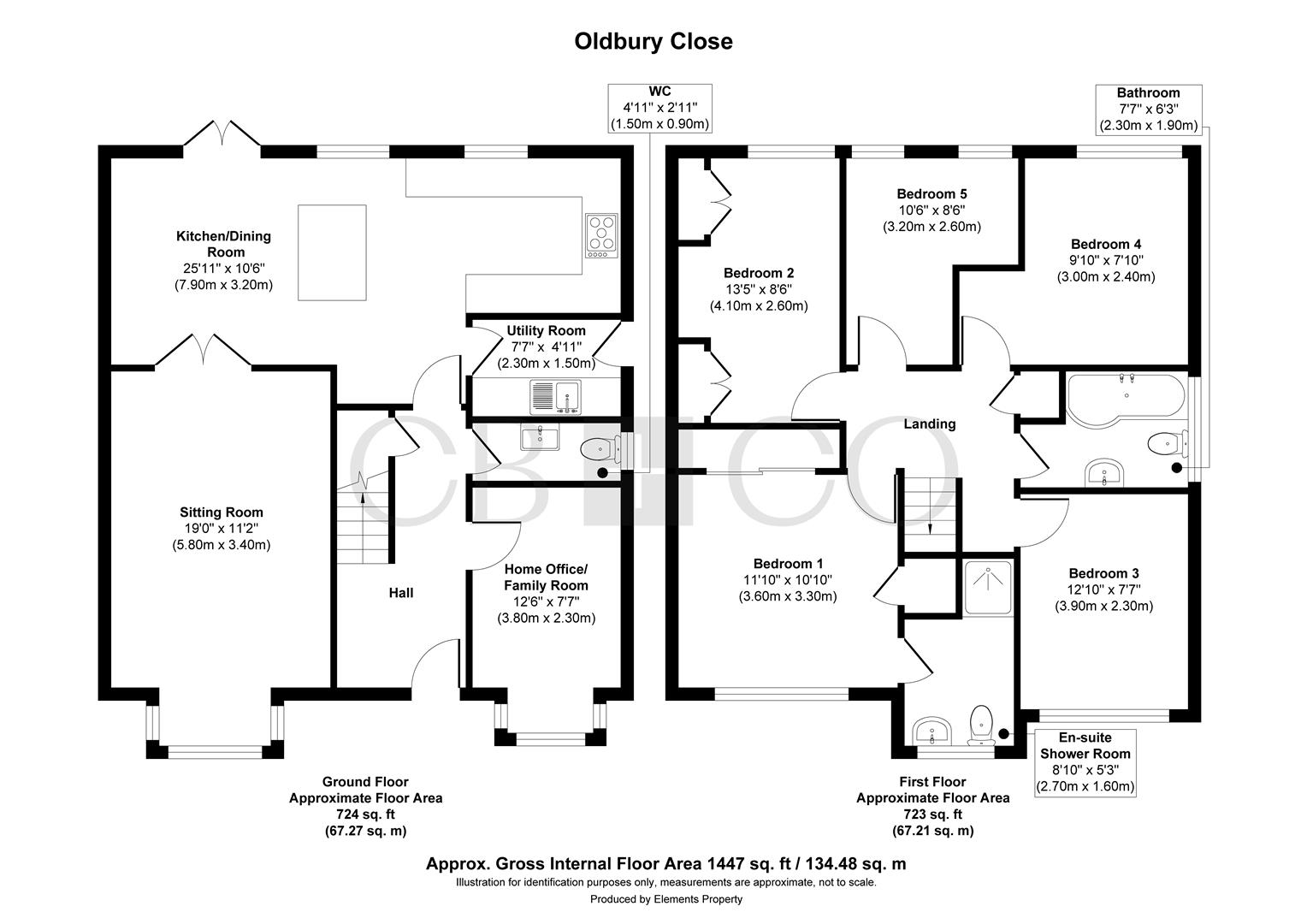 15, Oldbury Close, Derby floorplan