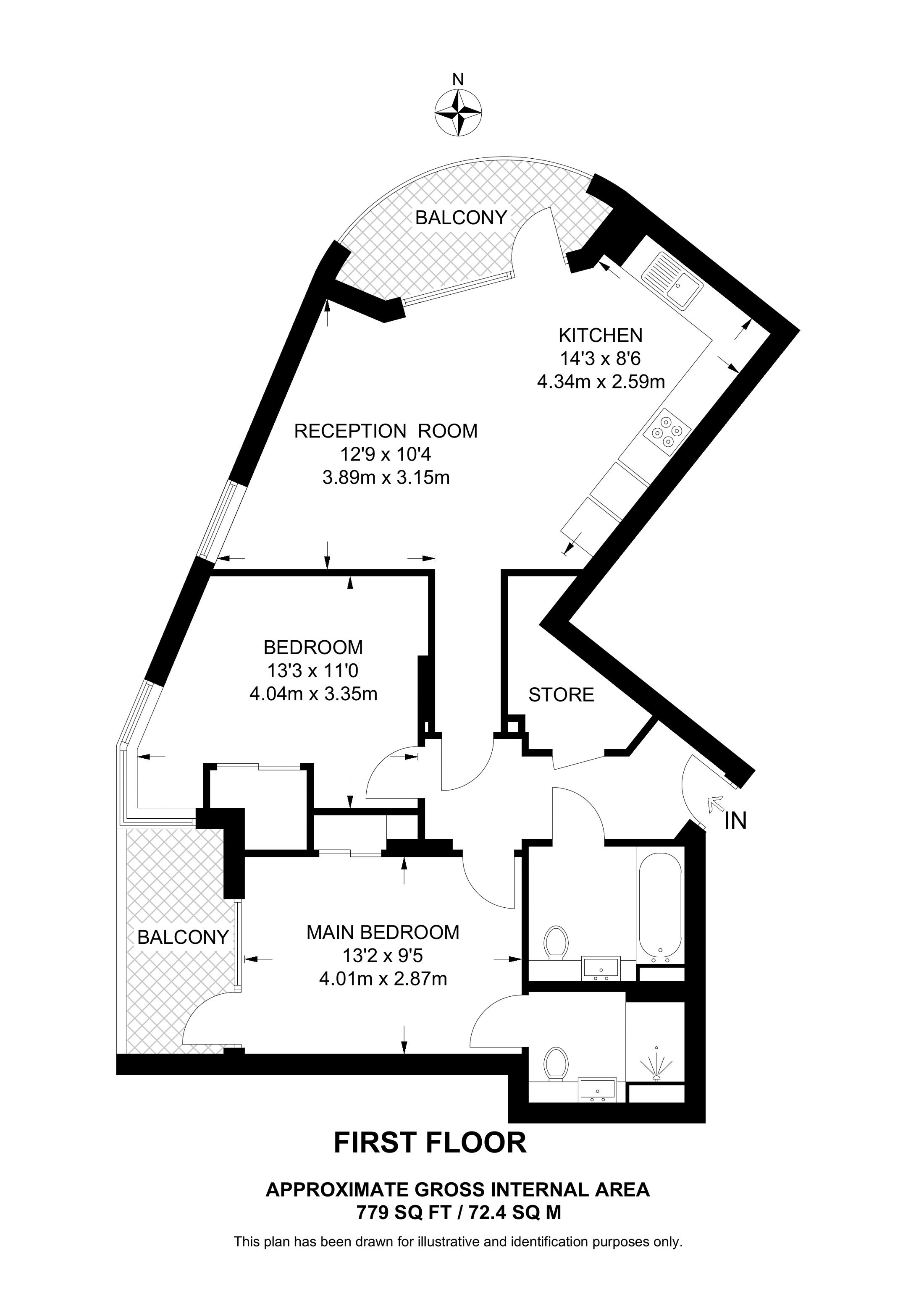 Brouard Court, Bromley floorplan
