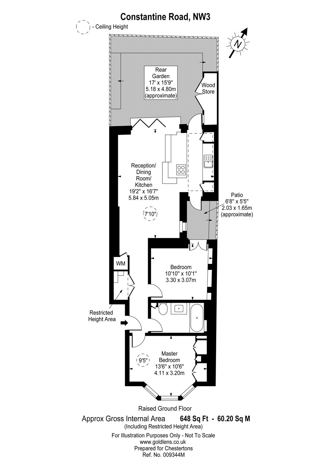 2 Bedrooms Flat for sale in Constantine Road, South End Green, London NW3