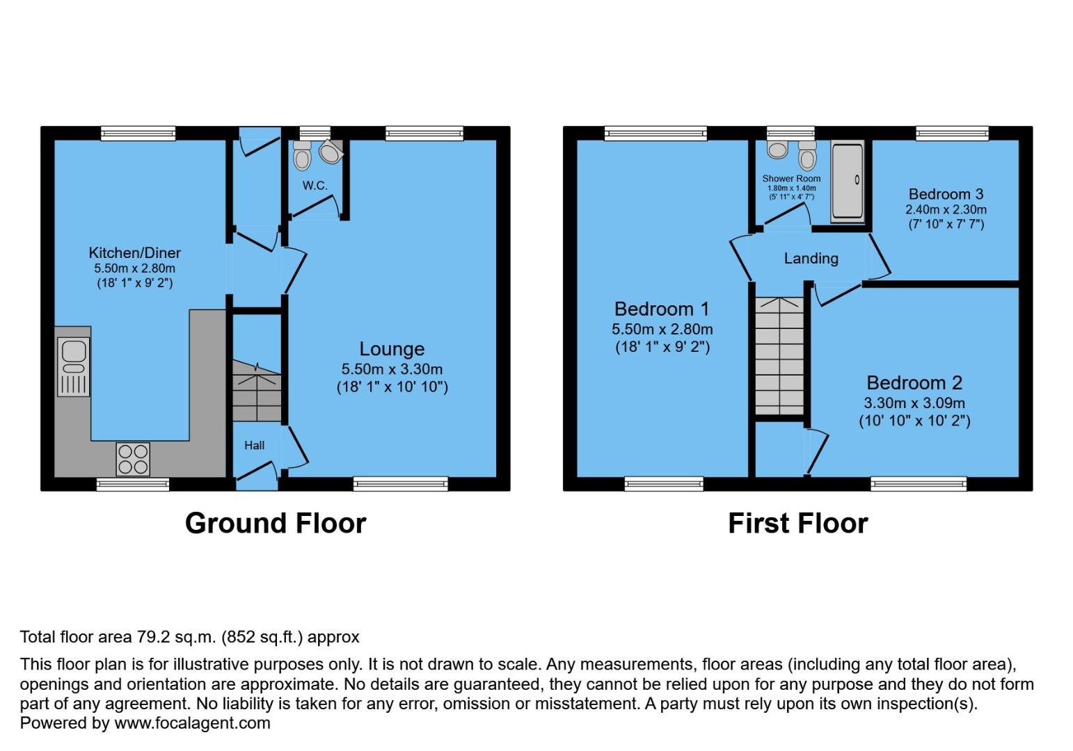 15, St. Johns Road, Chesterfield floorplan