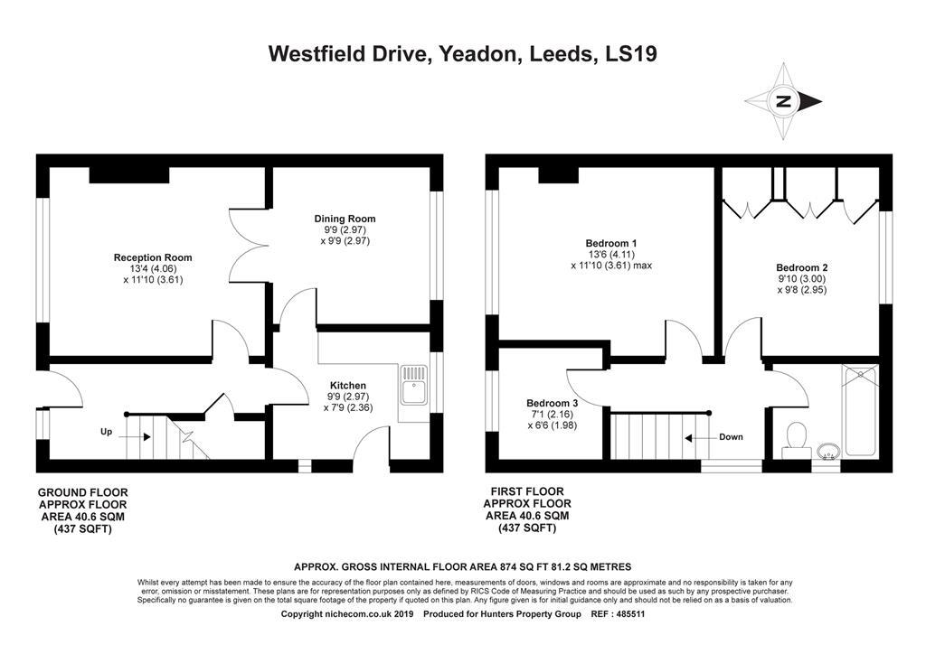 3 Bedrooms Semi-detached house for sale in Westfield Drive, Yeadon, Leeds LS19