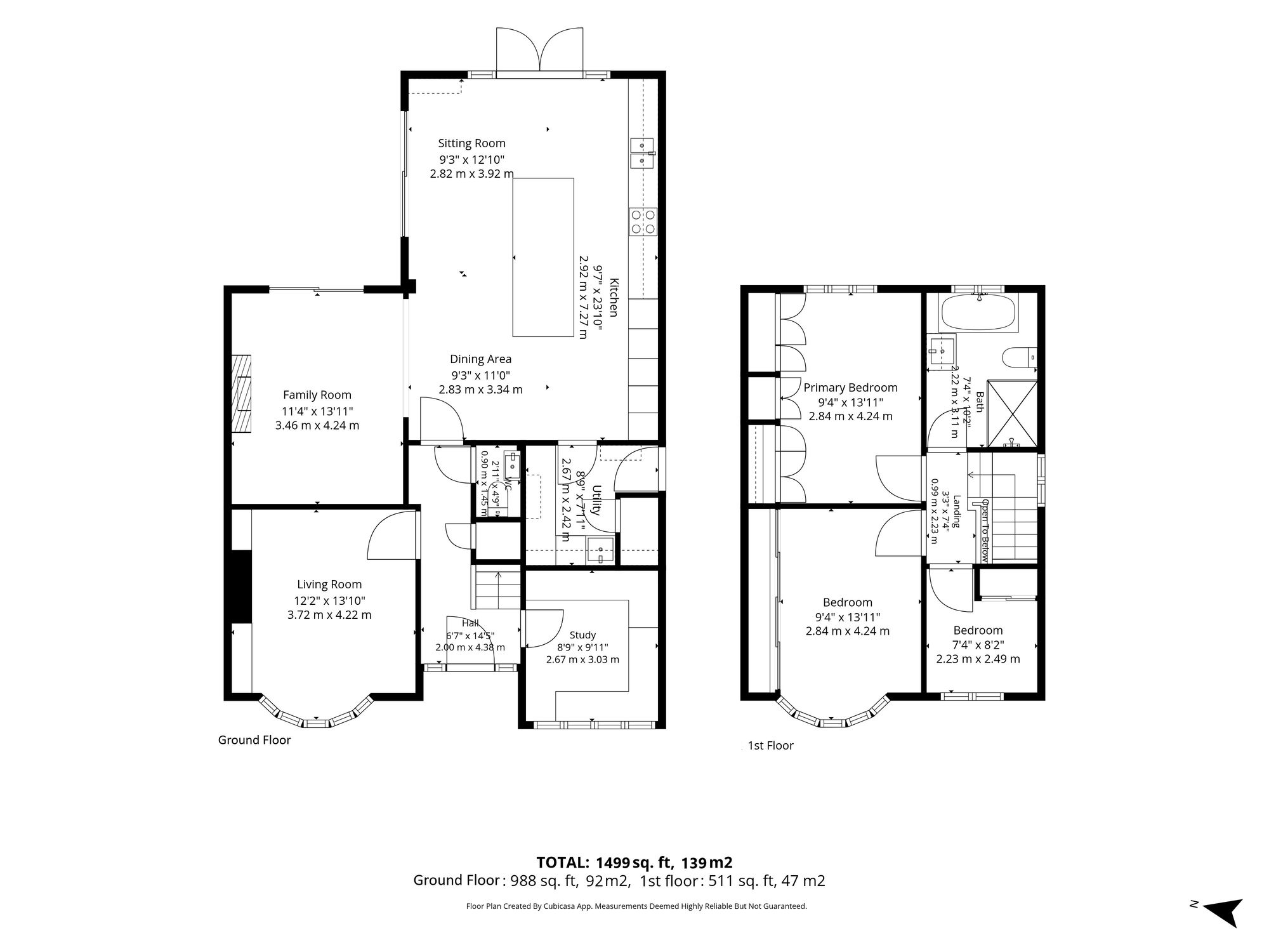 473 London Road, Warrington floorplan