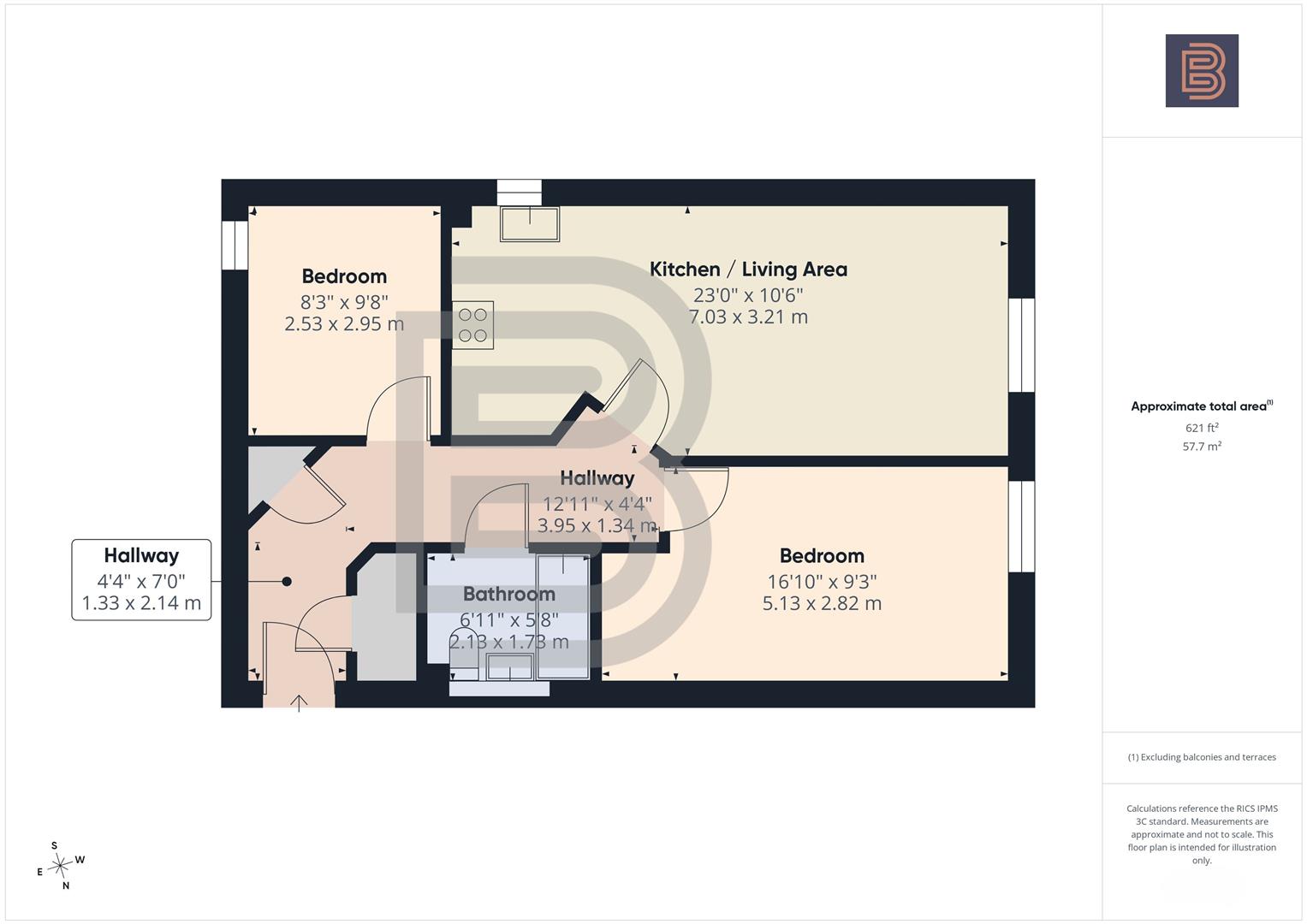 25, Blossom Way, Rugby floorplan