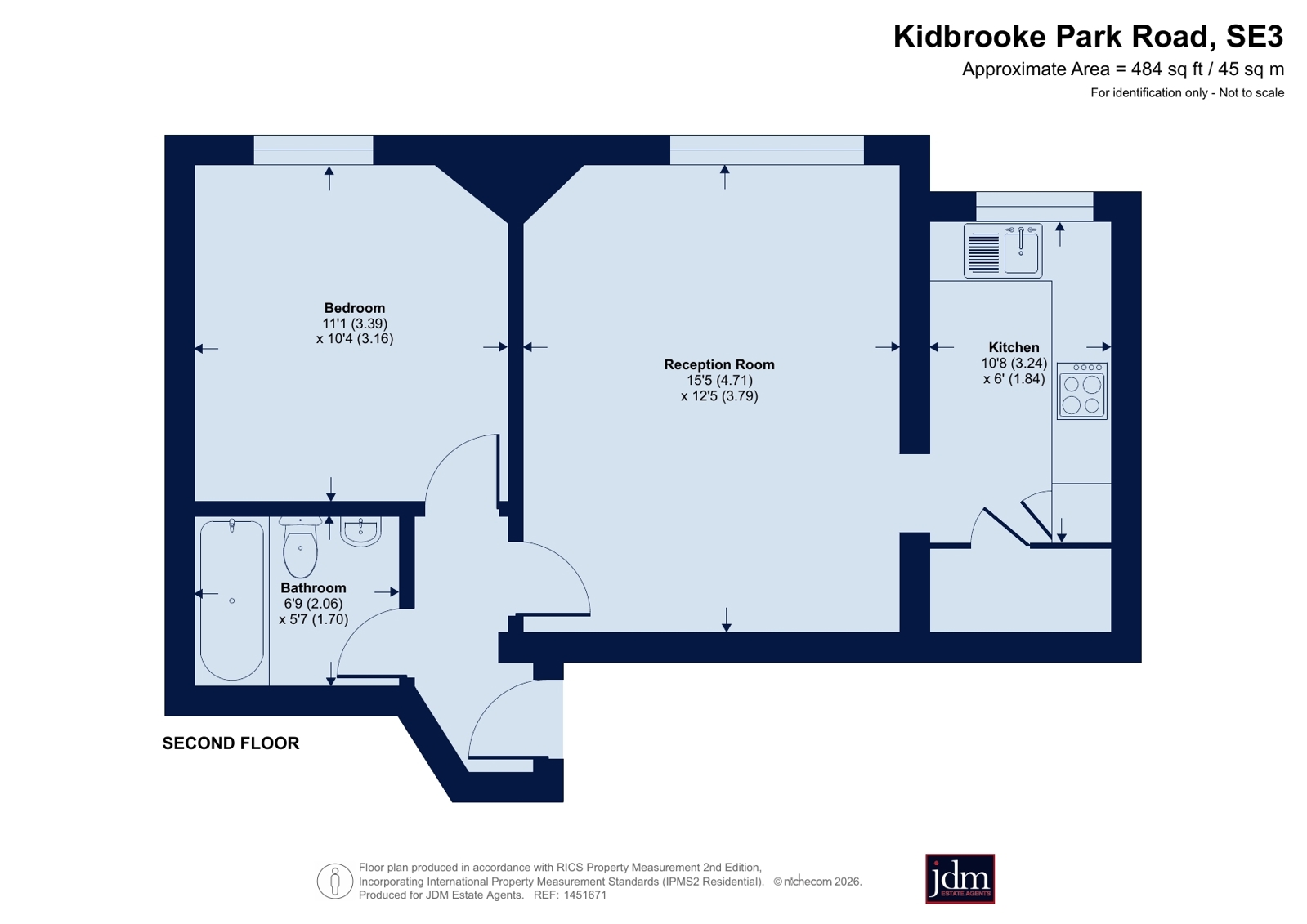 Flat 6, Wyards, 8, Kidbrooke Park Road, London floorplan