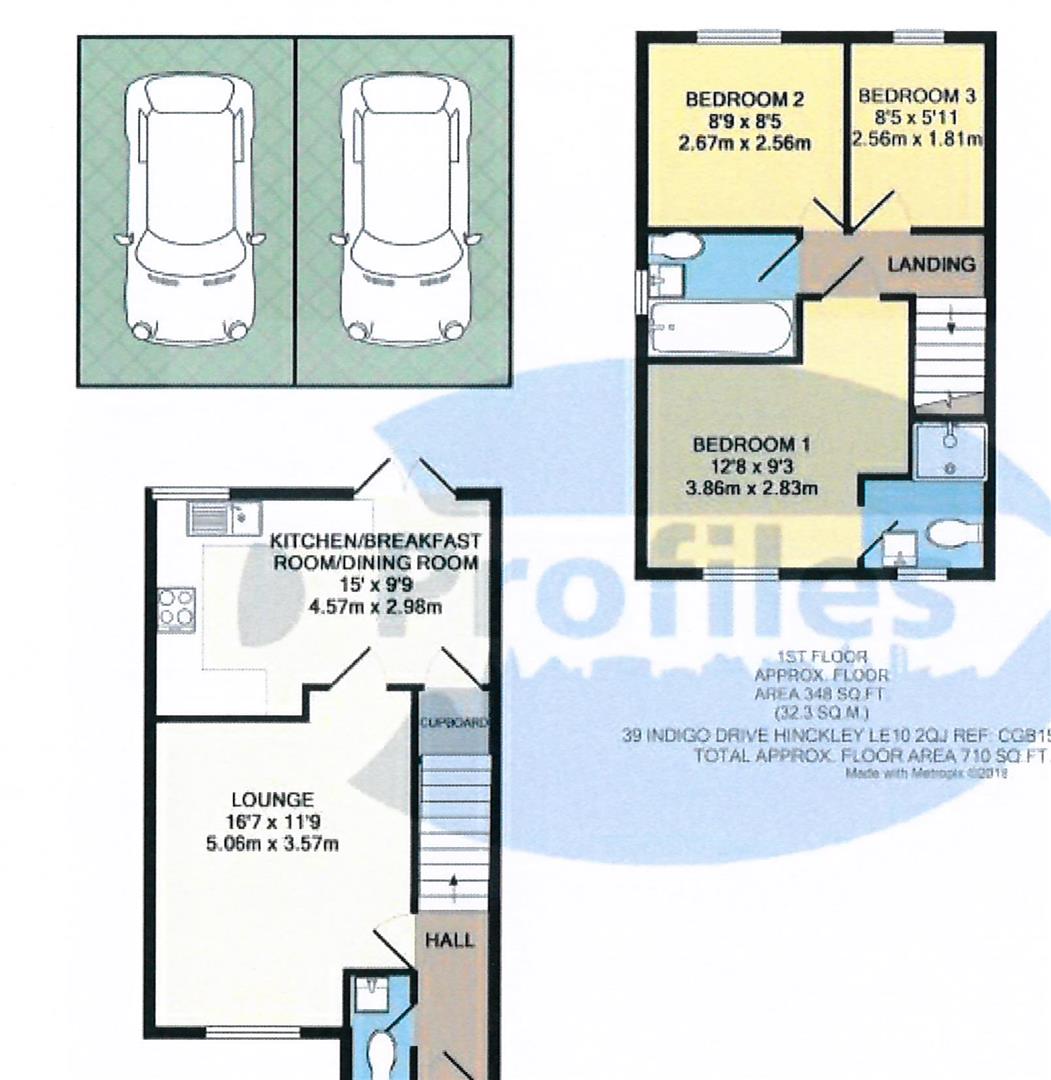 Indigo Drive, Burbage, Hinckley LE10, 3 bedroom semidetached house for