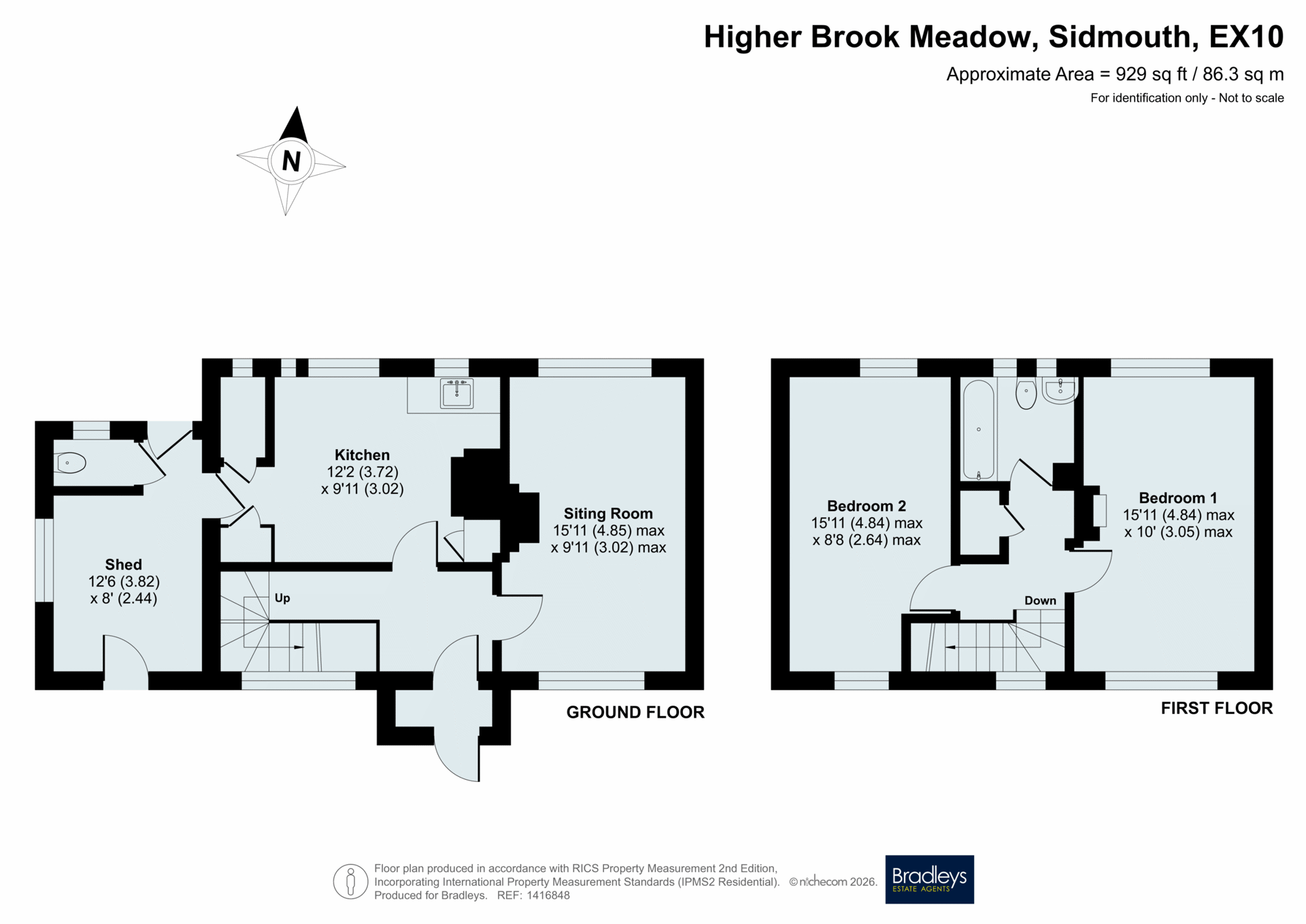 36, Higher Brook Meadow, Sidmouth floorplan