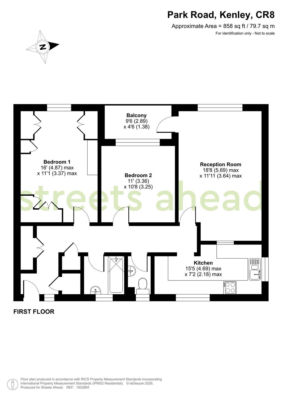 9 Windermere Court, 44, Park Road, Kenley floorplan