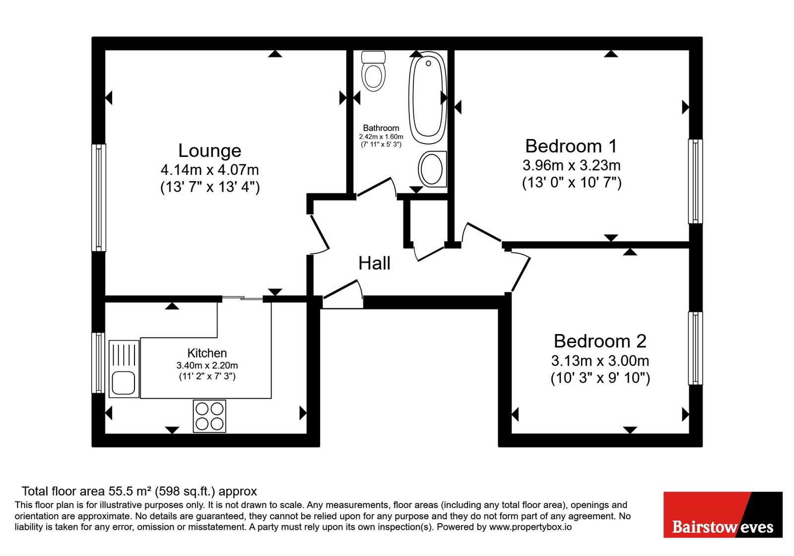 Flat 3, 19, Station Road, Essex floorplan