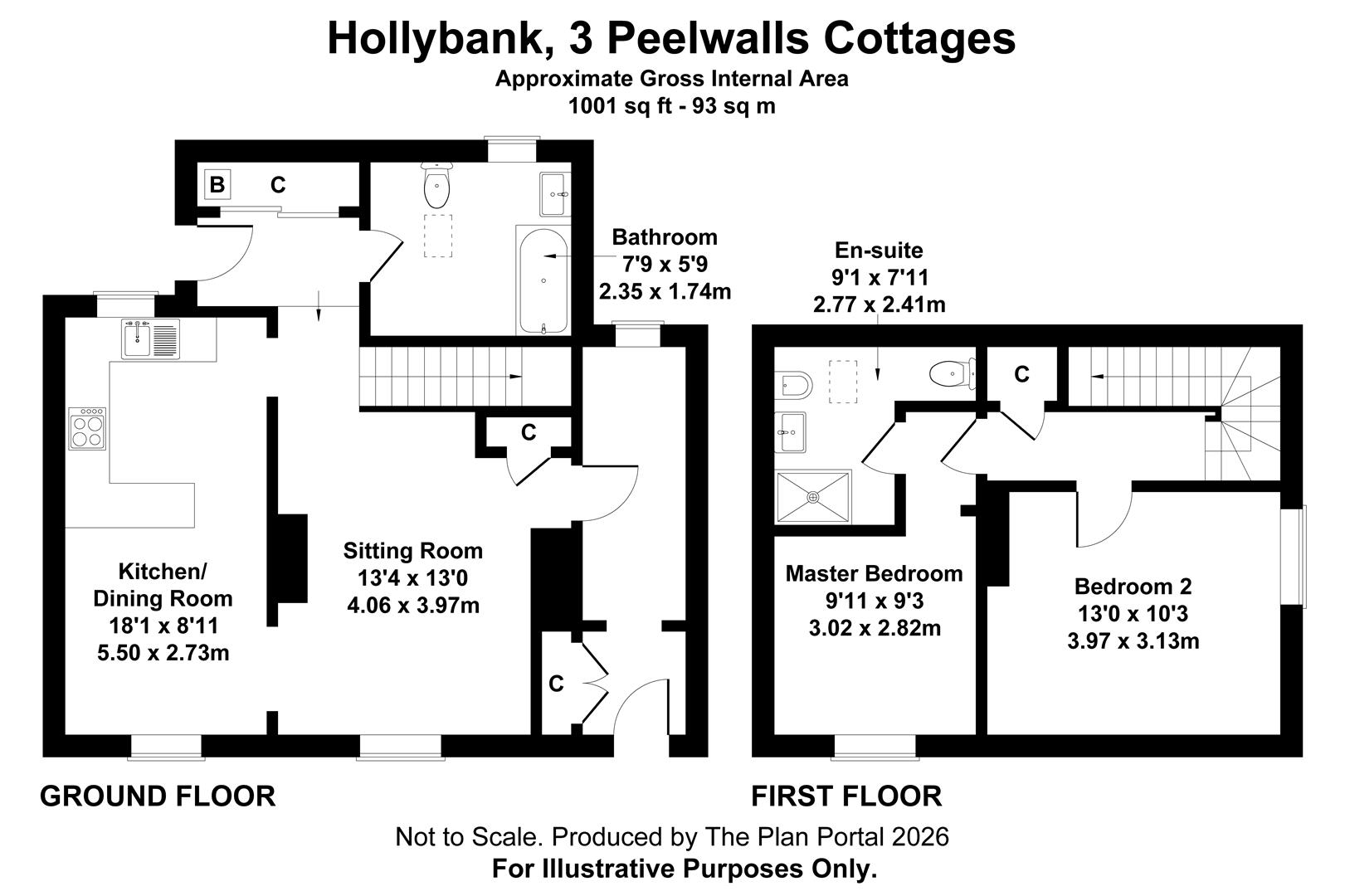 Hollybank, 3, Peelwalls Cottages, Eyemouth floorplan