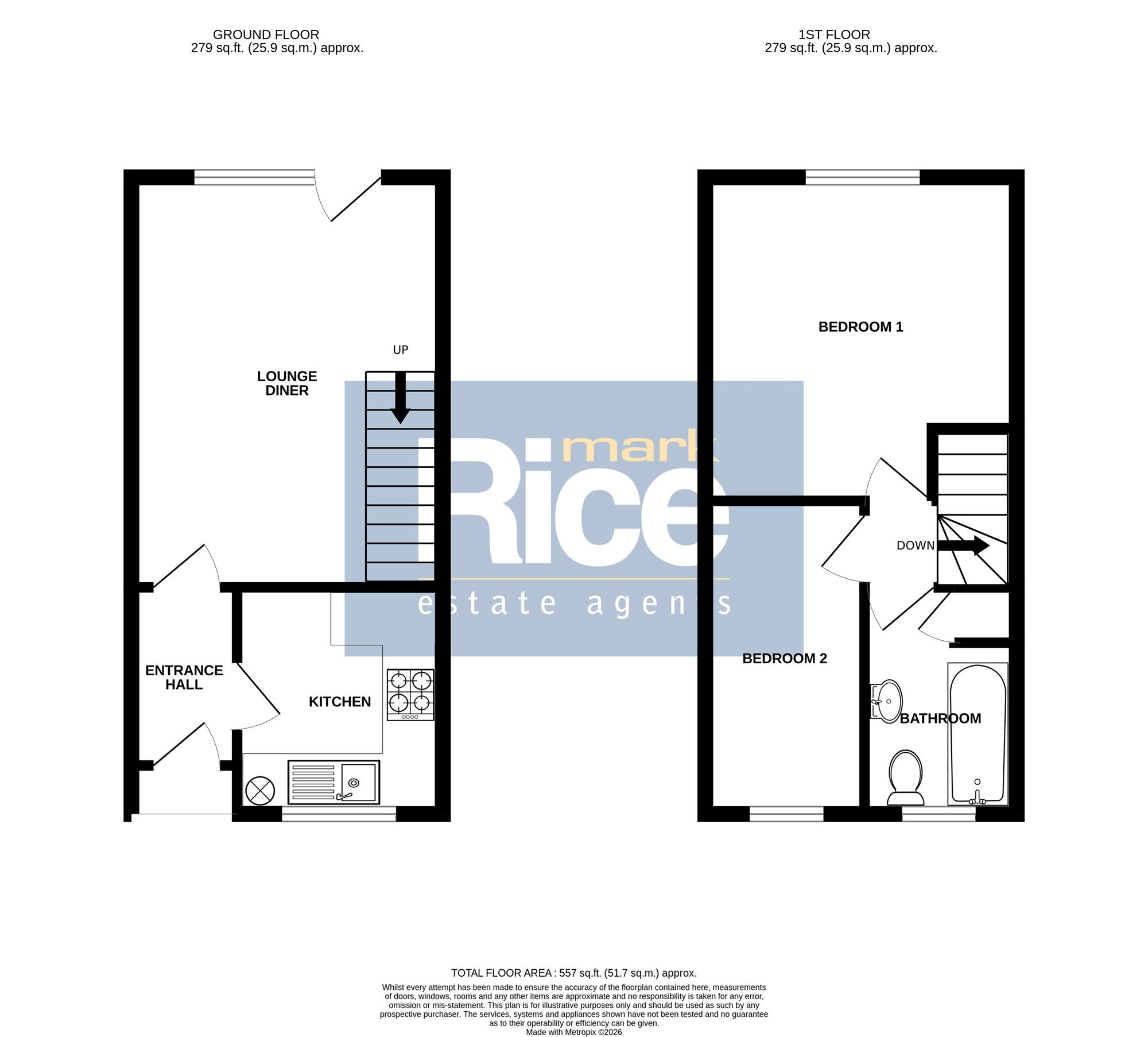 30, Dove Close, Sleaford floorplan