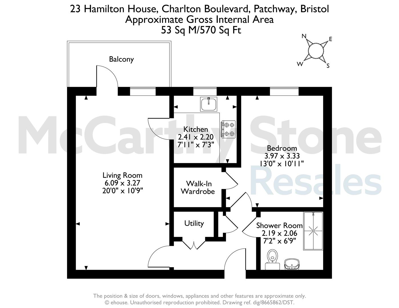 23 Hamilton House, Charlton Boulevard, Bristol floorplan