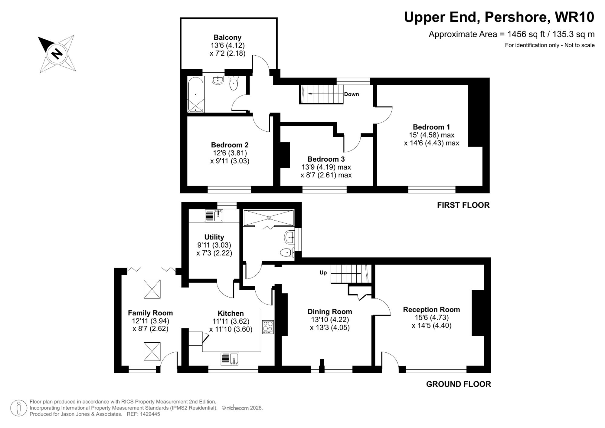 Crumps Cottage Upper End, Pershore floorplan