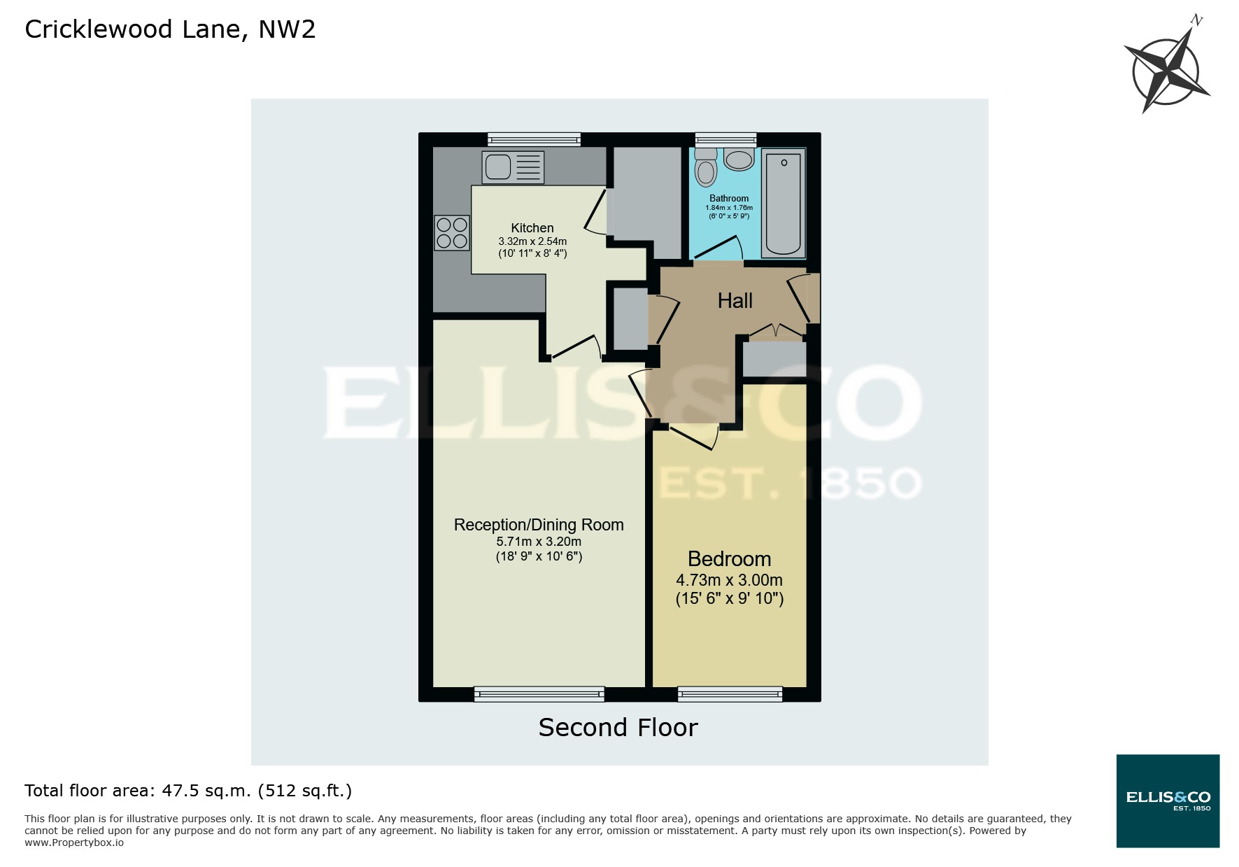 334, Cricklewood Lane, Childs Hill floorplan