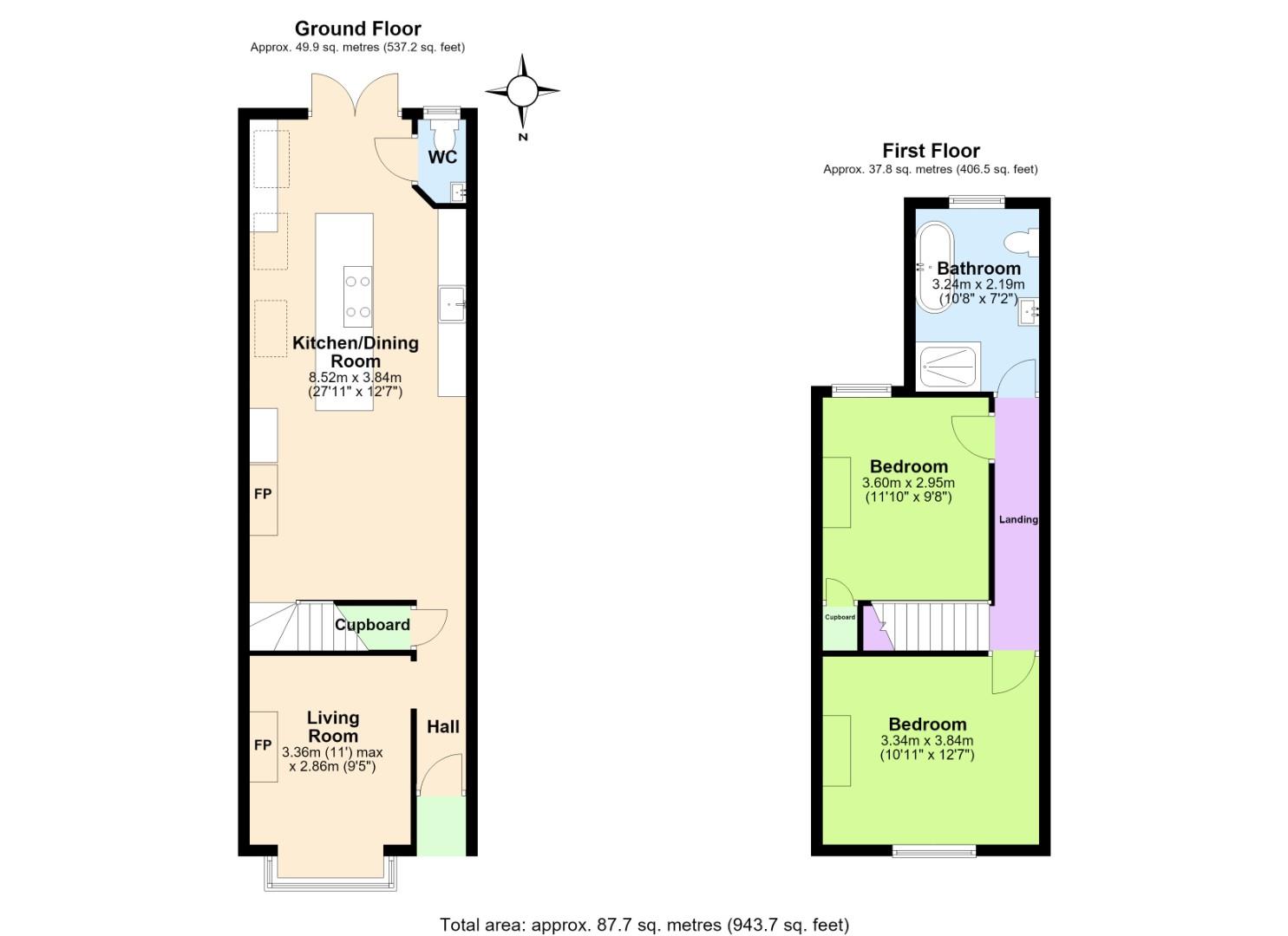 60, Manvers Road, Nottingham floorplan