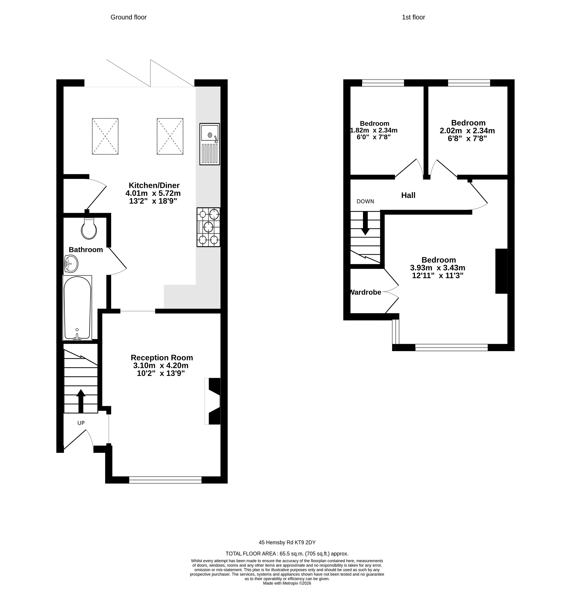Hemsby Road, Chessington floorplan