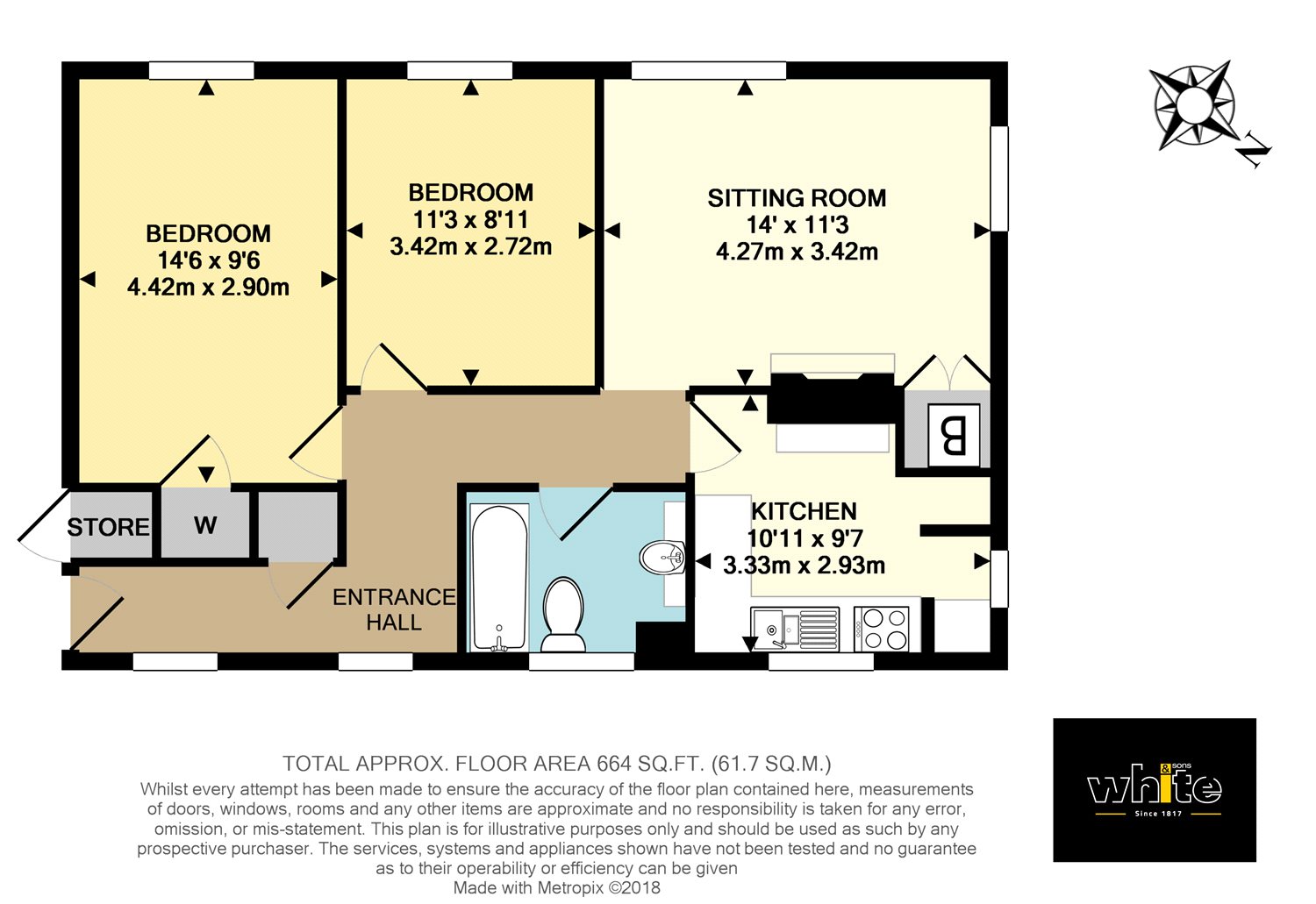 2 Bedrooms Flat for sale in Springfield Road, Westcott, Dorking, Surrey RH4