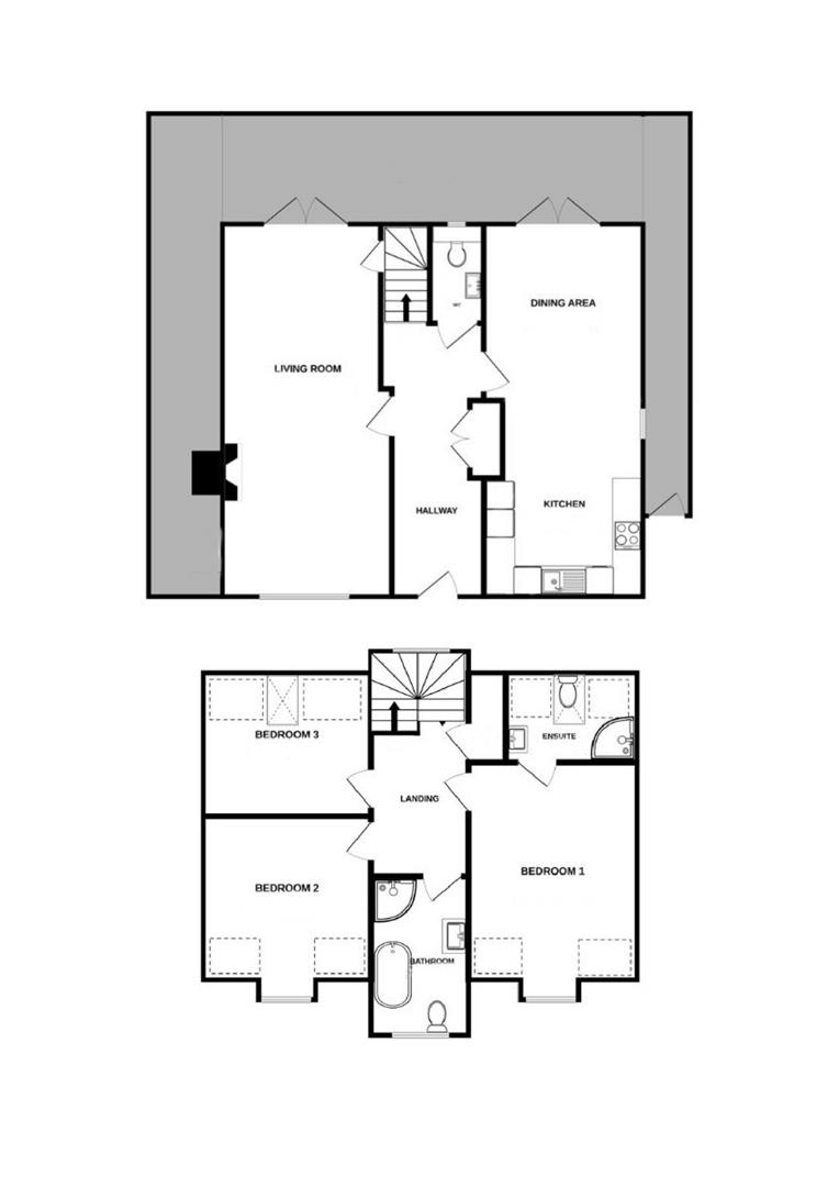 1 Parsonage Cottages, Eastbourne Road, East Dean floorplan