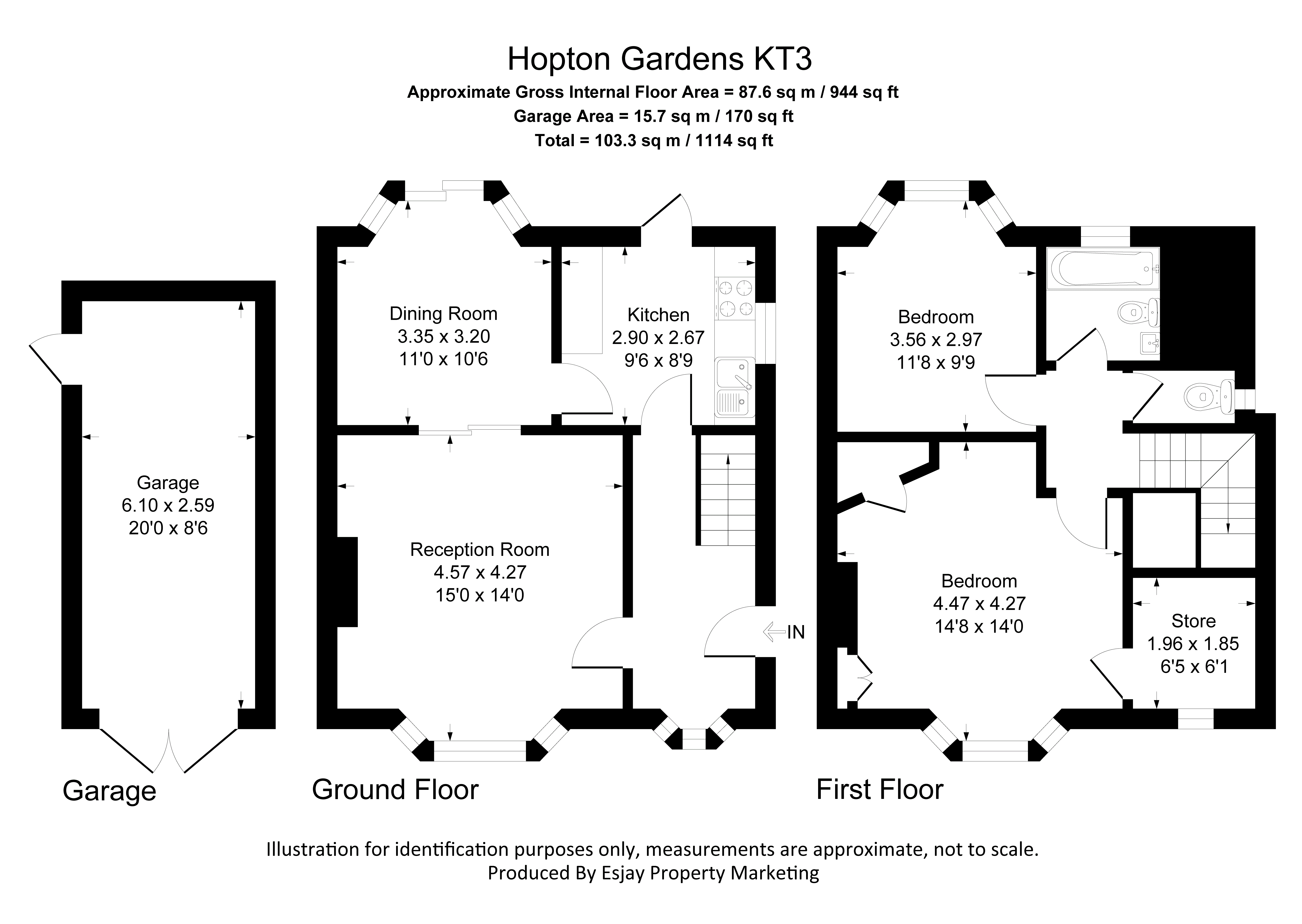 4, Hopton Gardens, New Malden floorplan