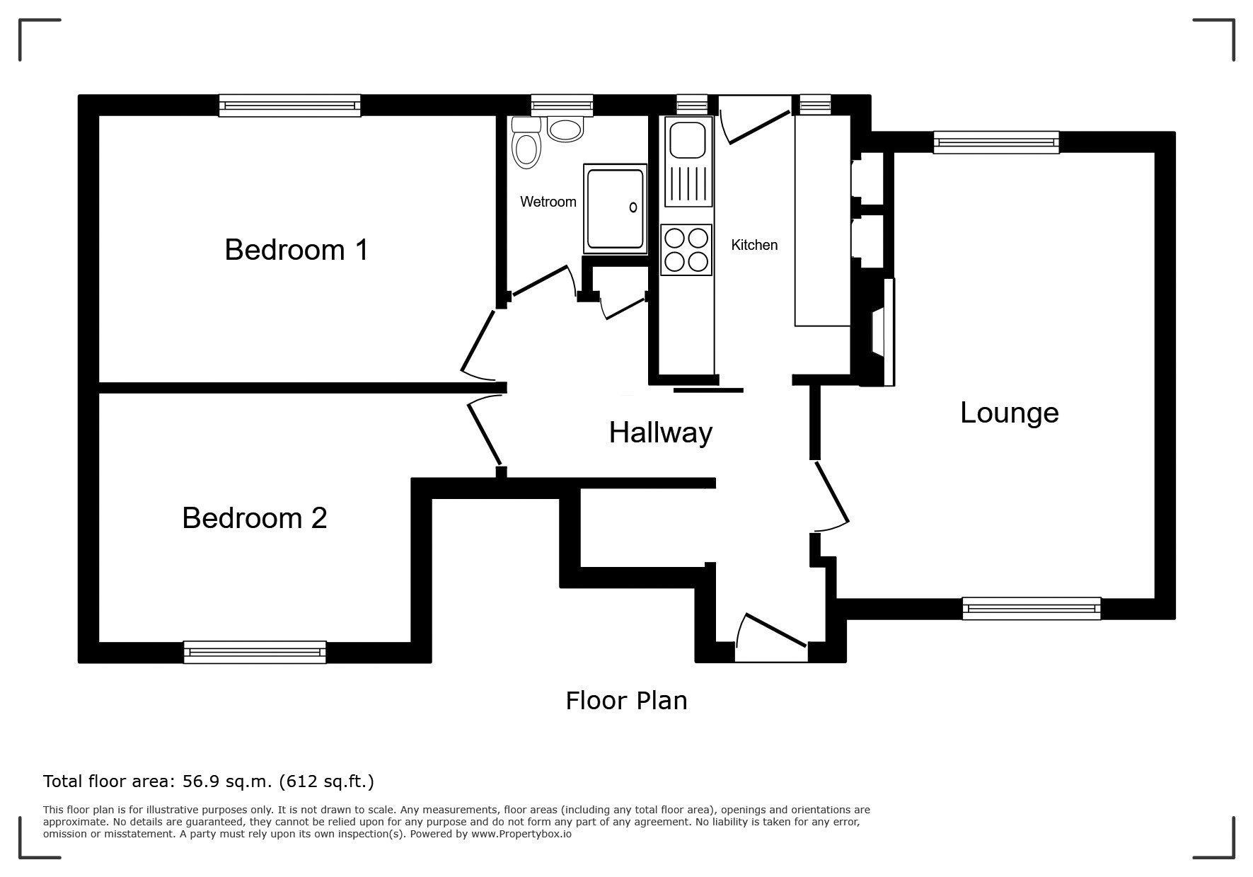 62, Hillyfield Road, Devon, England floorplan