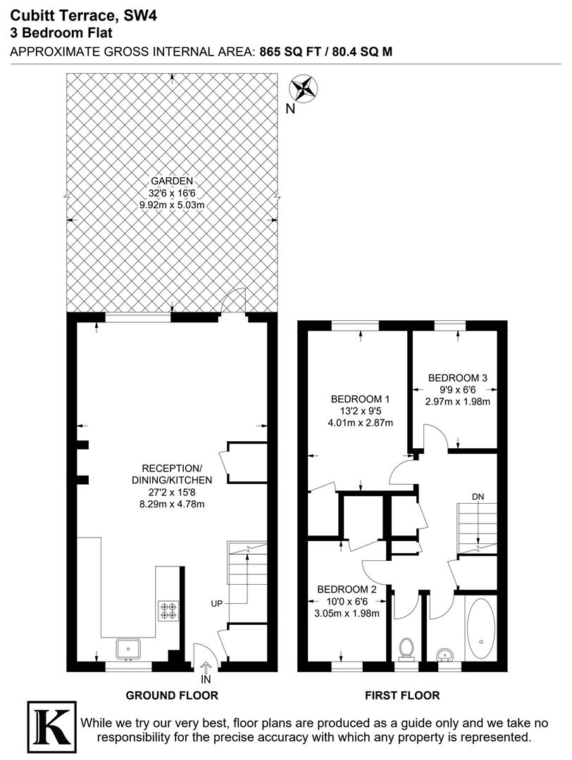 90, Cubitt Terrace, London floorplan