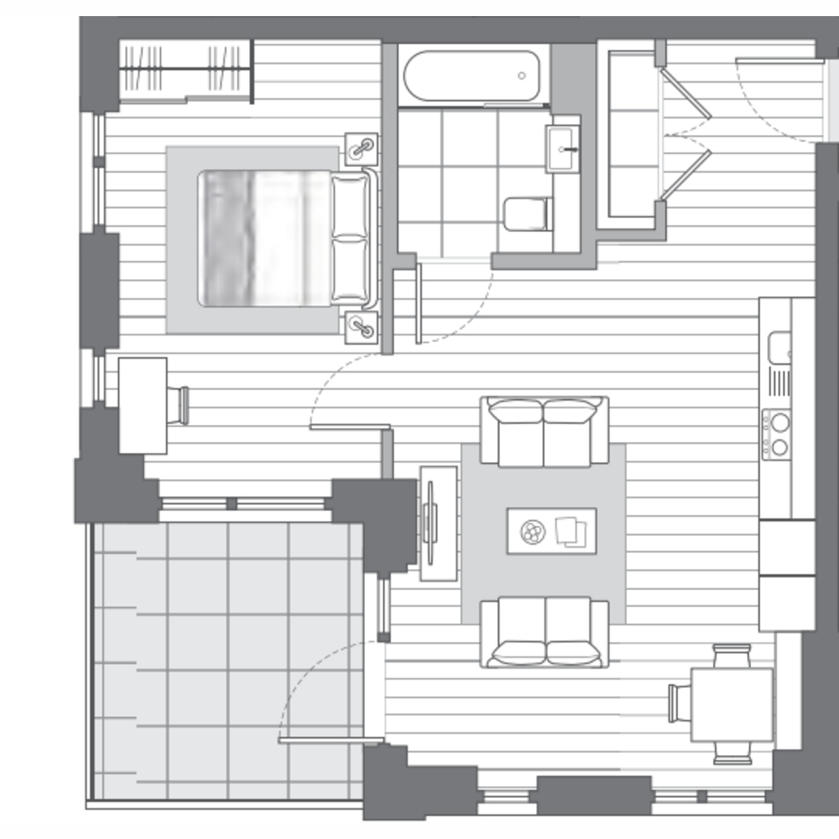 Flat 4, 115-129A, Mitre Bridge, London floorplan