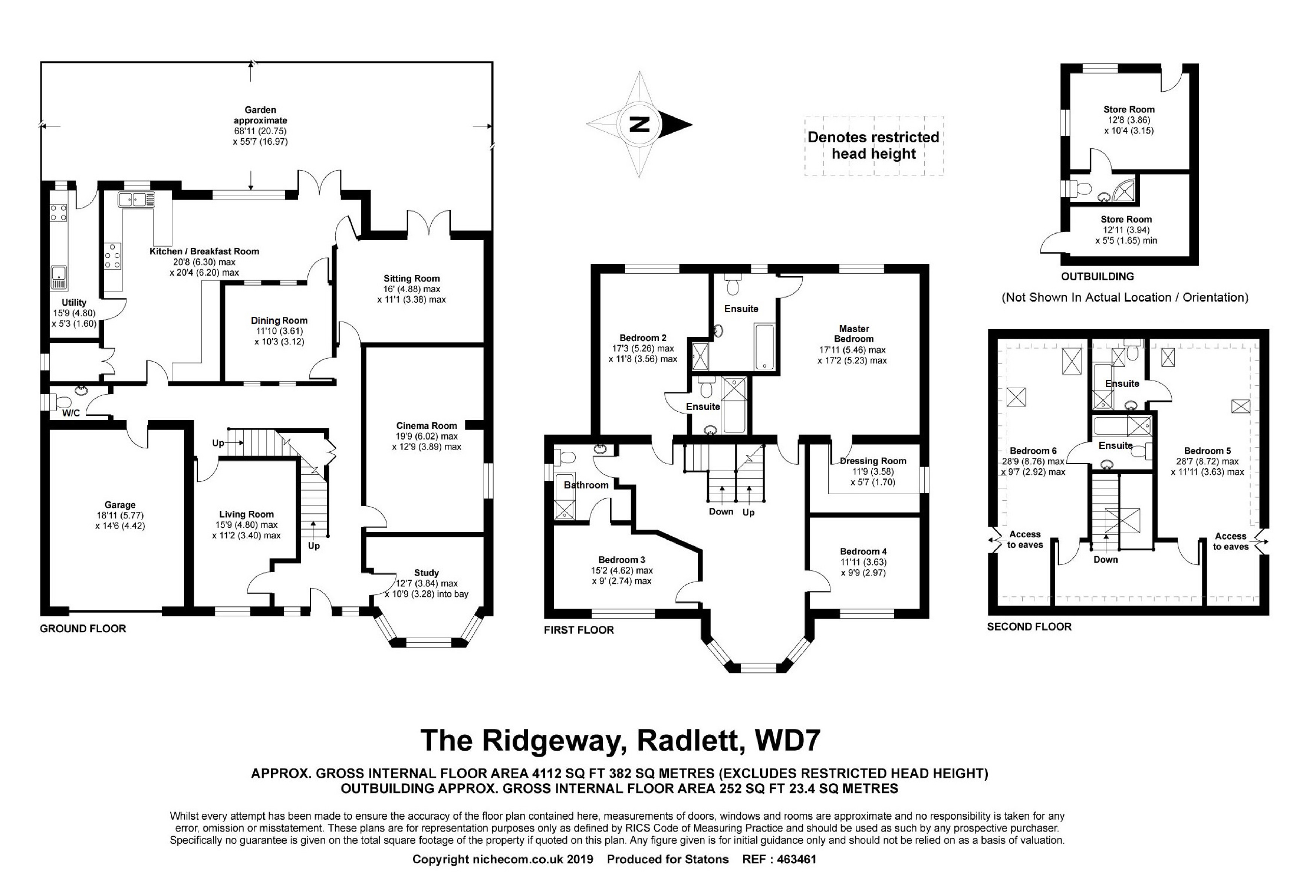 6 Bedrooms Detached house for sale in The Ridgeway, Radlett, Hertfordshire WD7